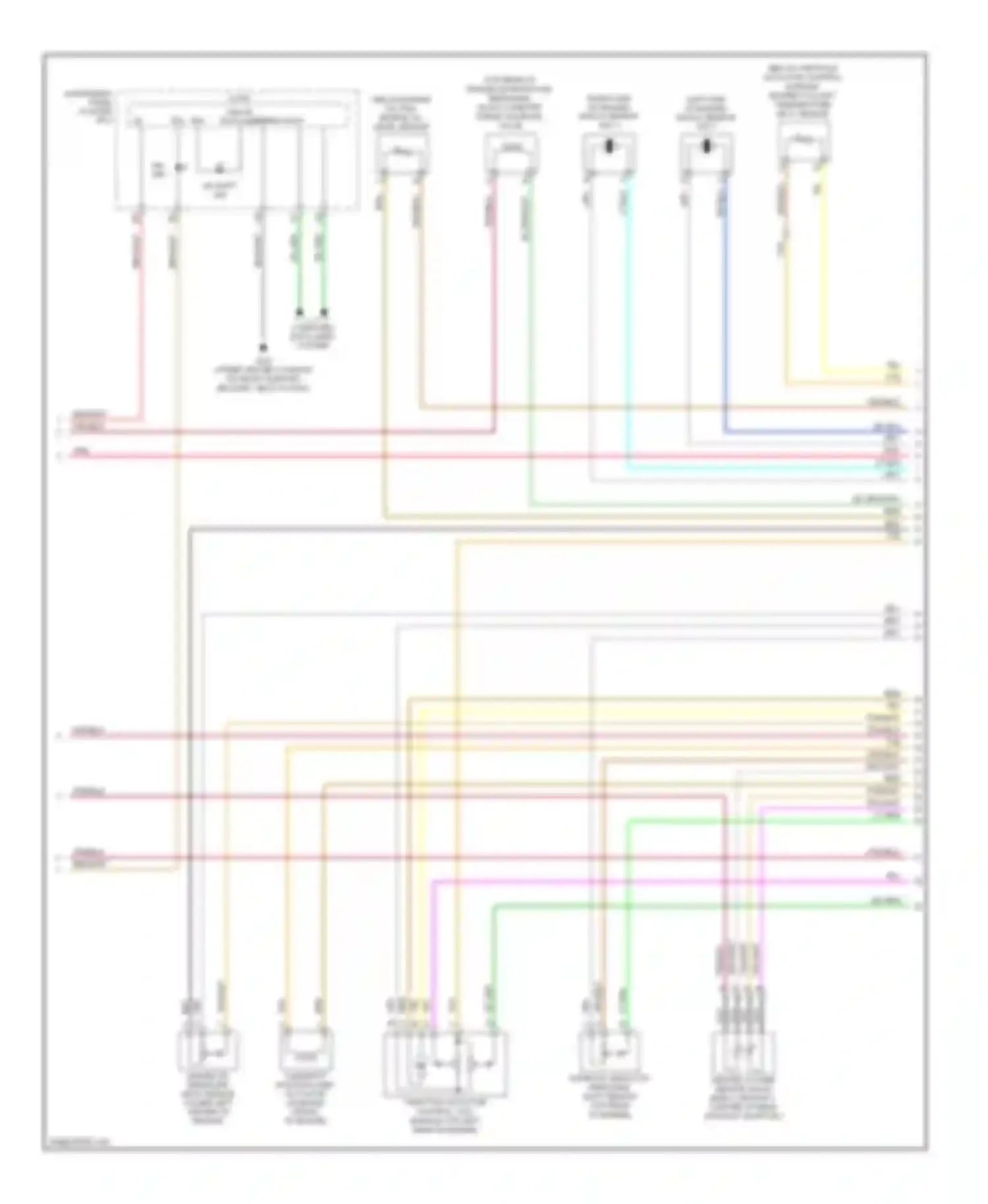 Wiring diagram (under center console, on front support for Pontiac G6 I (2004-2009) (10 of 14)