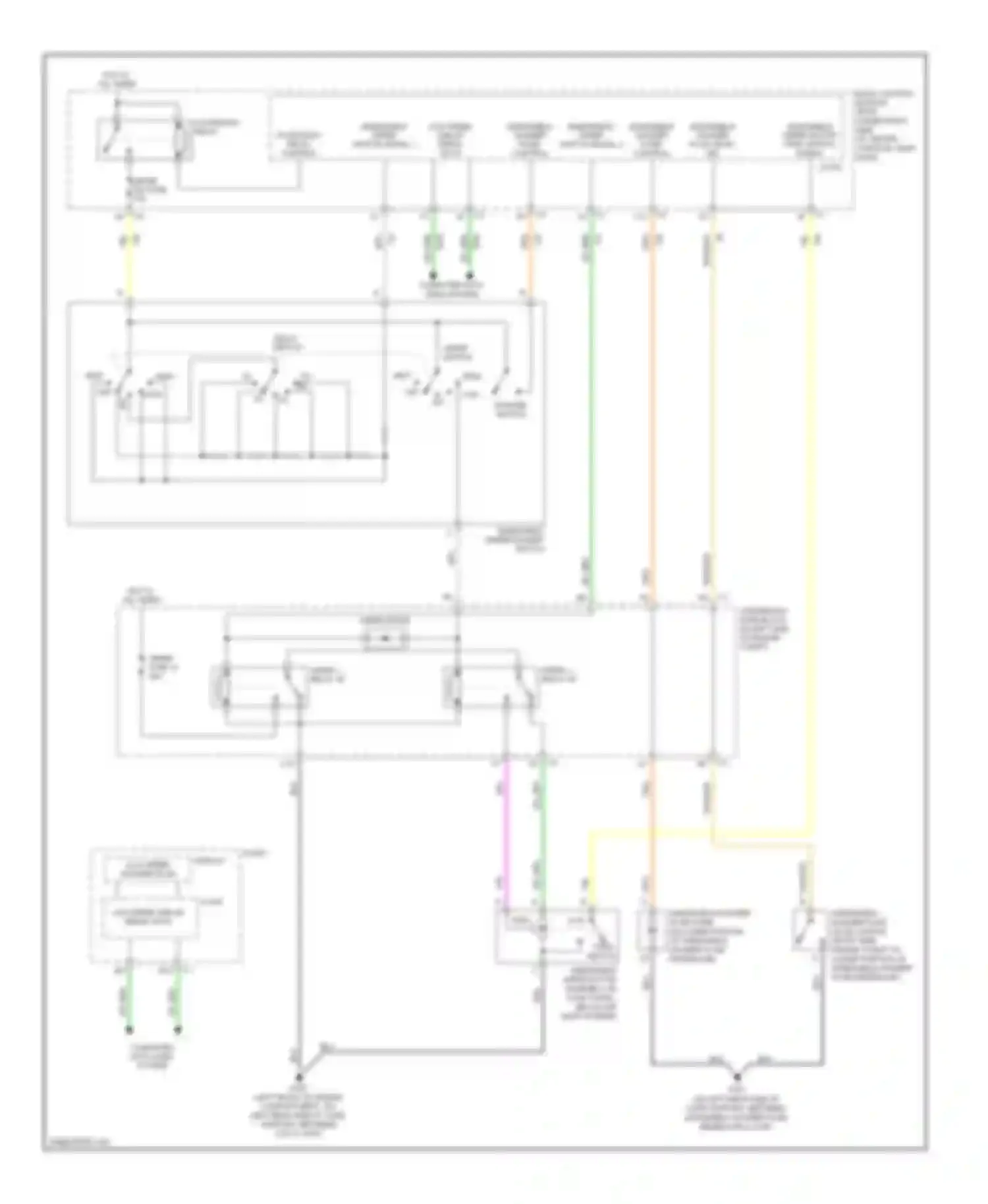 Wiring diagram windshield wiper/washer switch for Pontiac G6 I (2004-2009) (1 of 1)