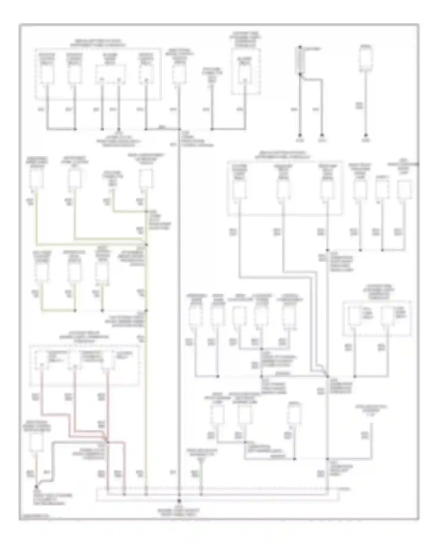GTO Pontiac IV (2004-2006): Ground distribution circuit (1 of 3)