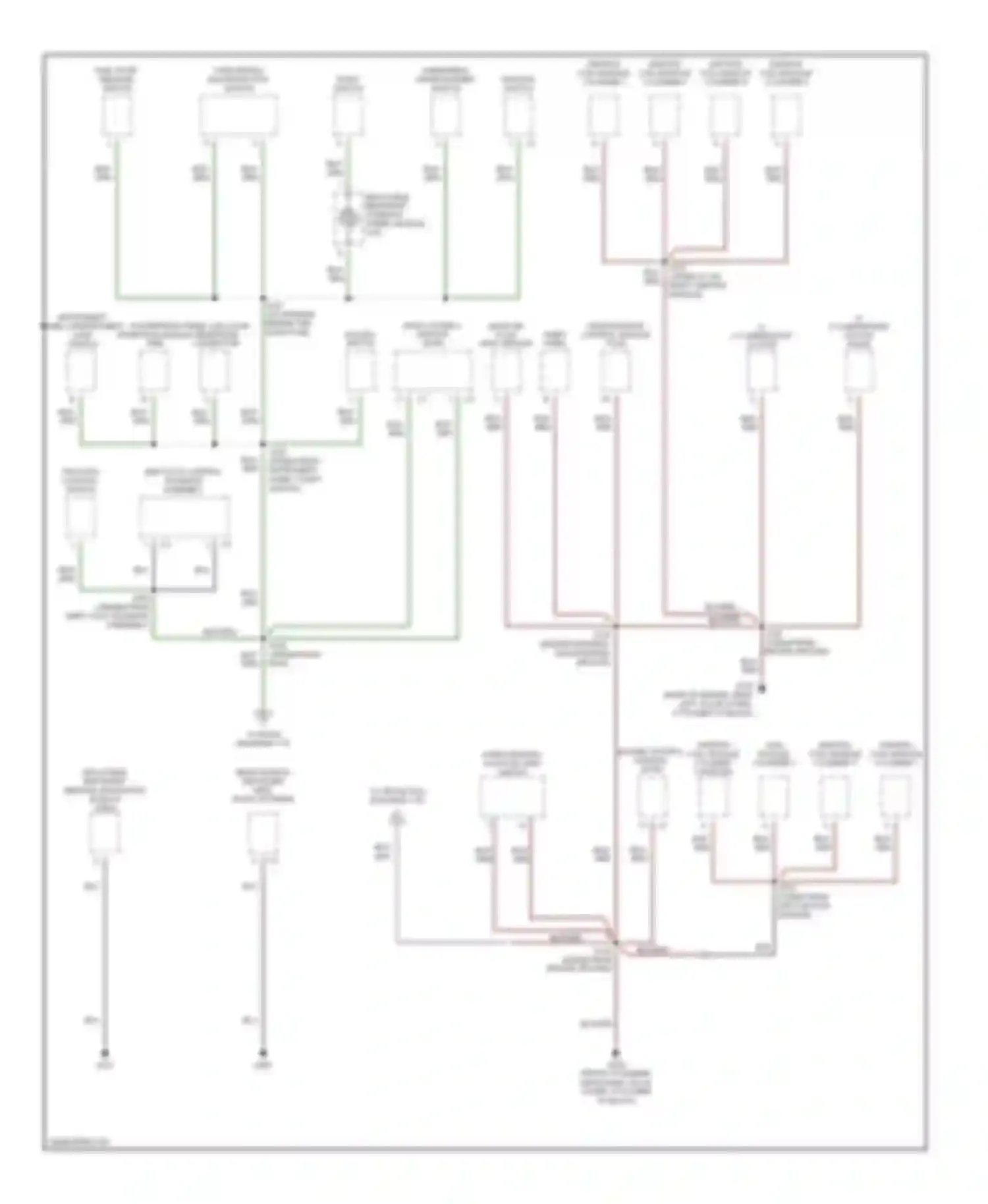 GTO Pontiac IV (2004-2006): Ground distribution circuit (2 of 3)