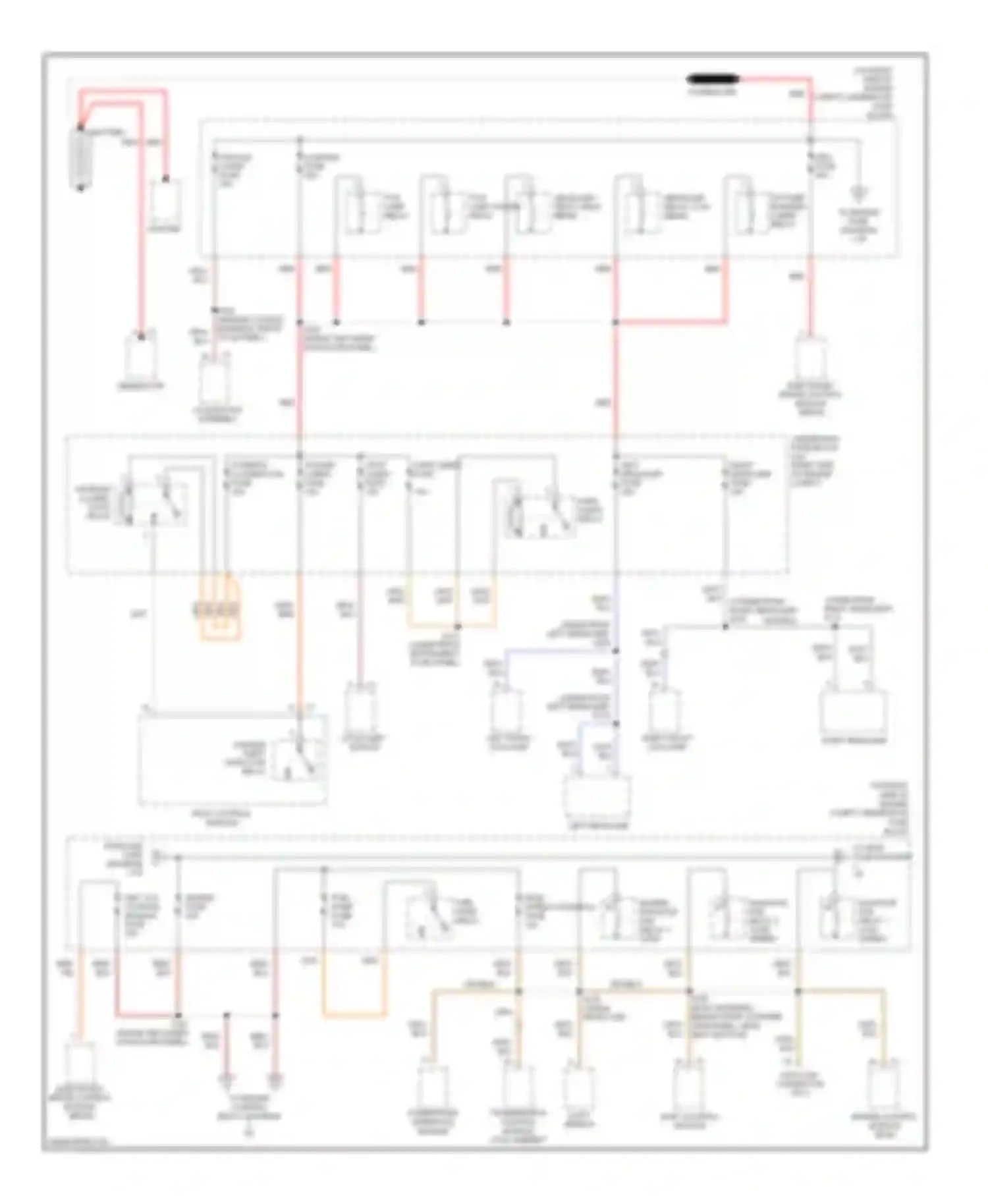 GTO Pontiac IV (2004-2006): Power distribution circuit (1 of 4)