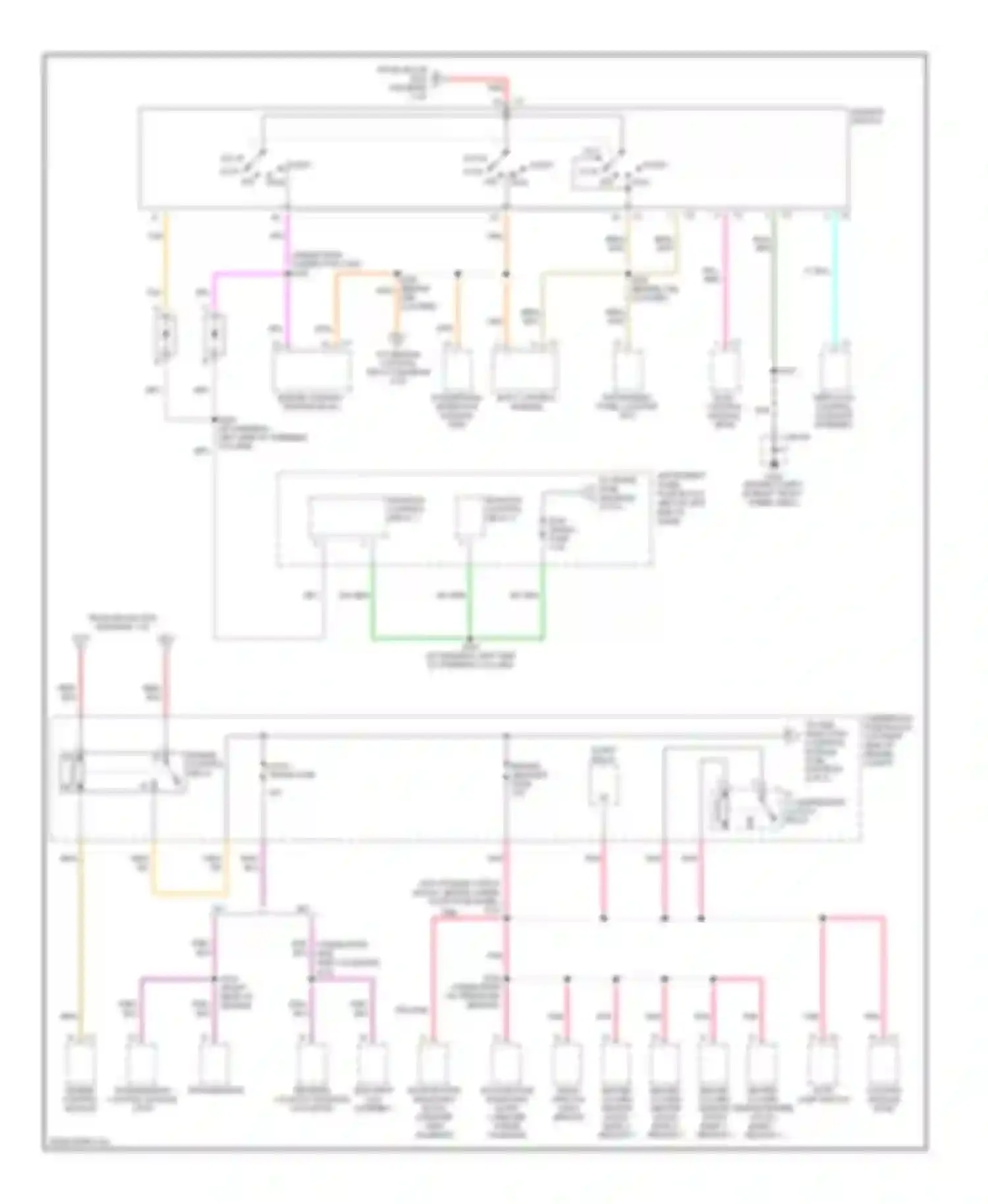 GTO Pontiac IV (2004-2006): Power distribution circuit (3 of 4)