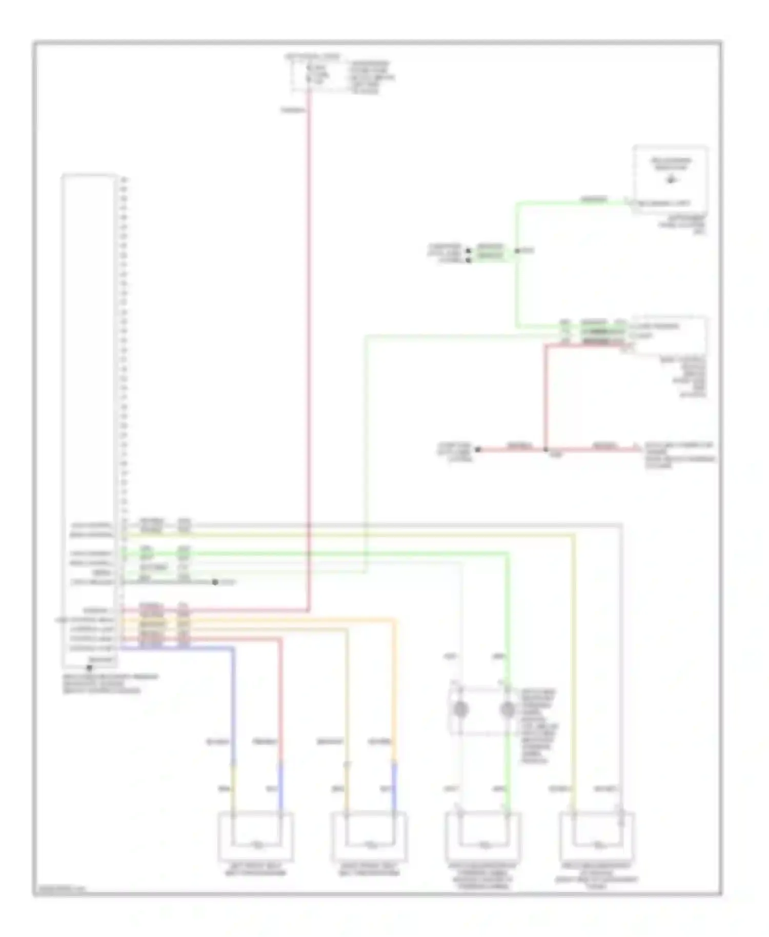 GTO Pontiac IV (2004-2006): Supplemental restraints circuit