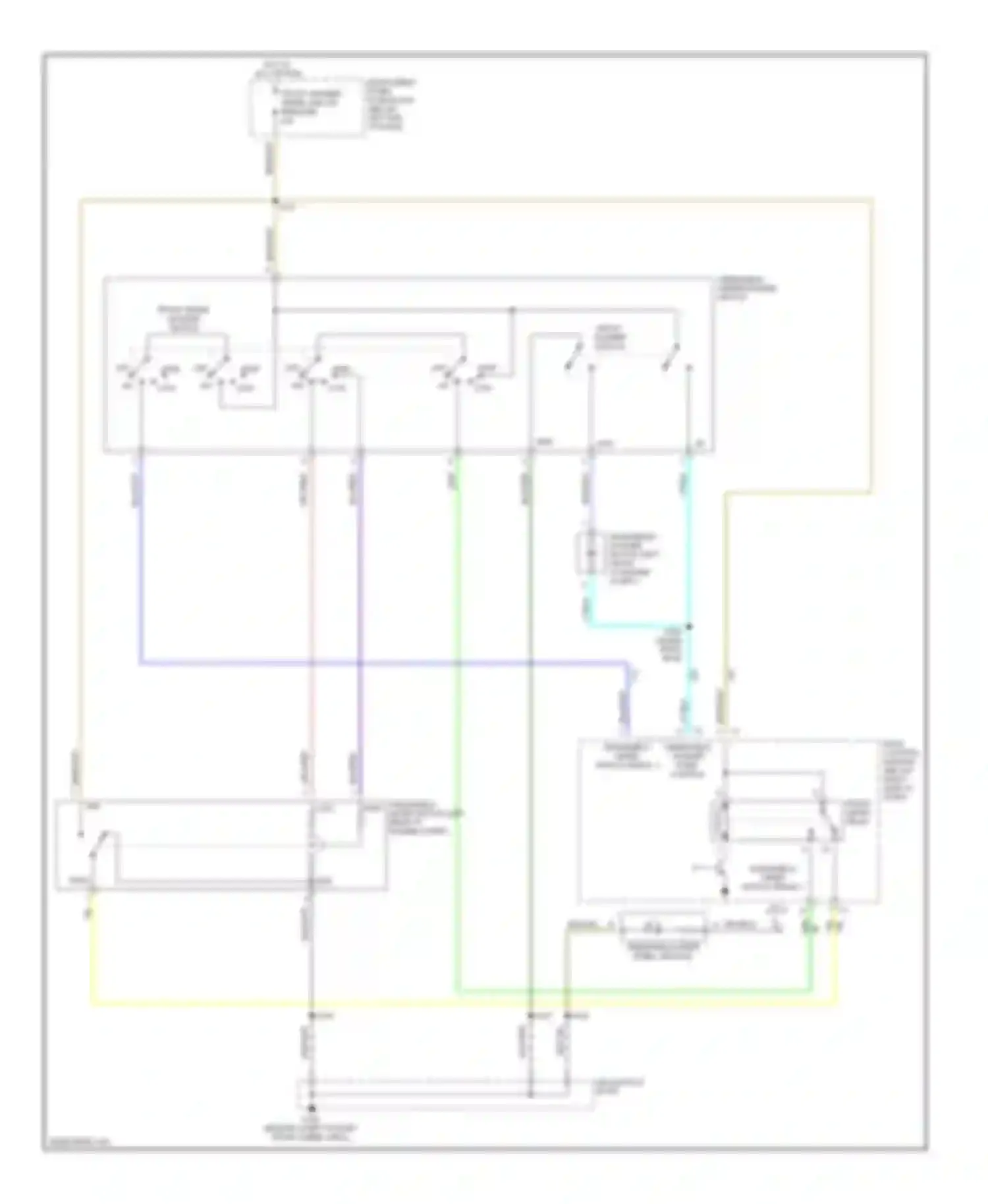 GTO Pontiac IV (2004-2006): Wiper/washer circuit