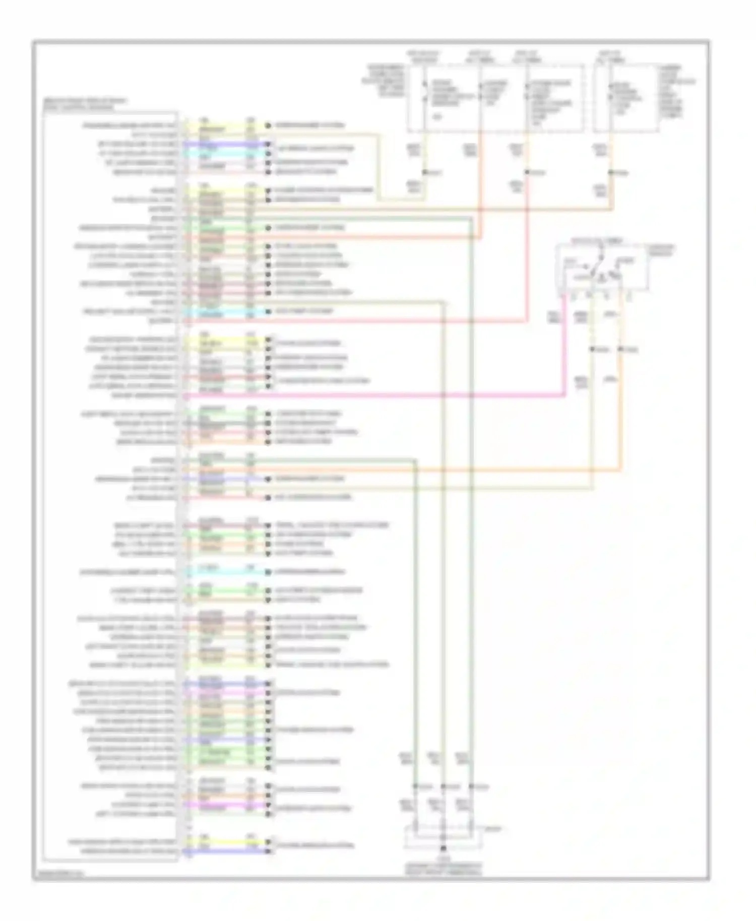 Wiring diagram air conditioning system for Pontiac GTO IV (2004-2006) (1 of 2)