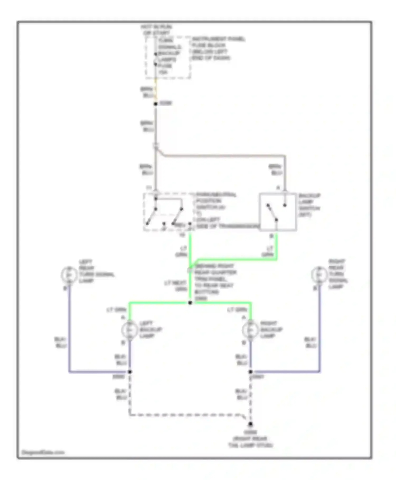 Wiring diagram blk for Pontiac GTO IV (2004-2006) (11 of 43)
