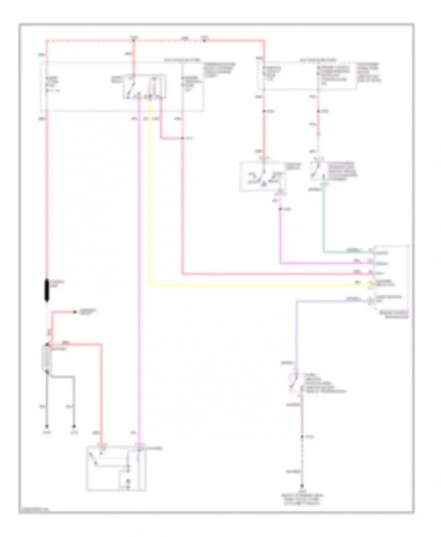 Wiring diagram engine sensors fuse for Pontiac GTO IV (2004-2006) (6 of 7)