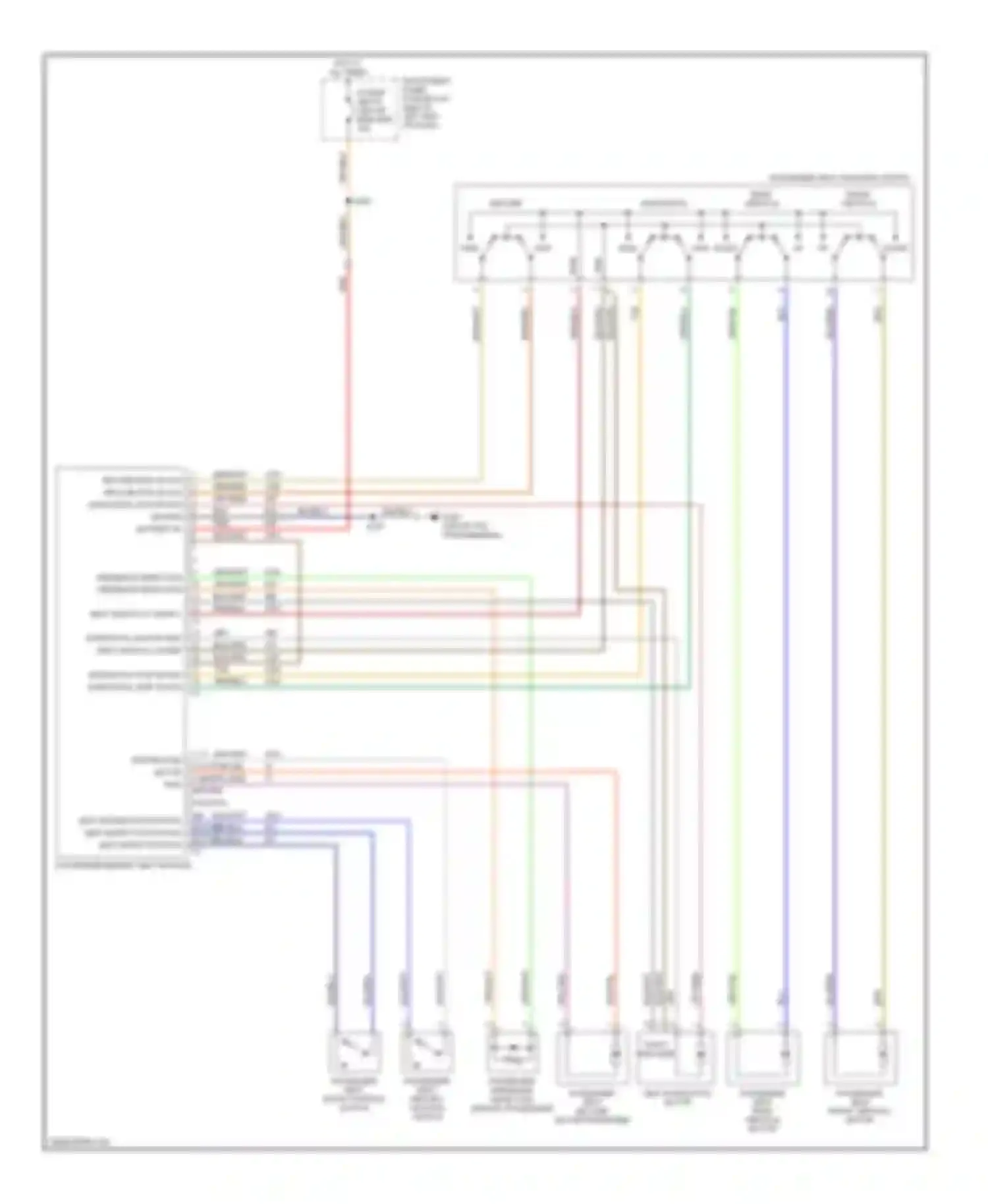 Wiring diagram passenger seat return position switch for Pontiac GTO IV (2004-2006) (1 of 1)