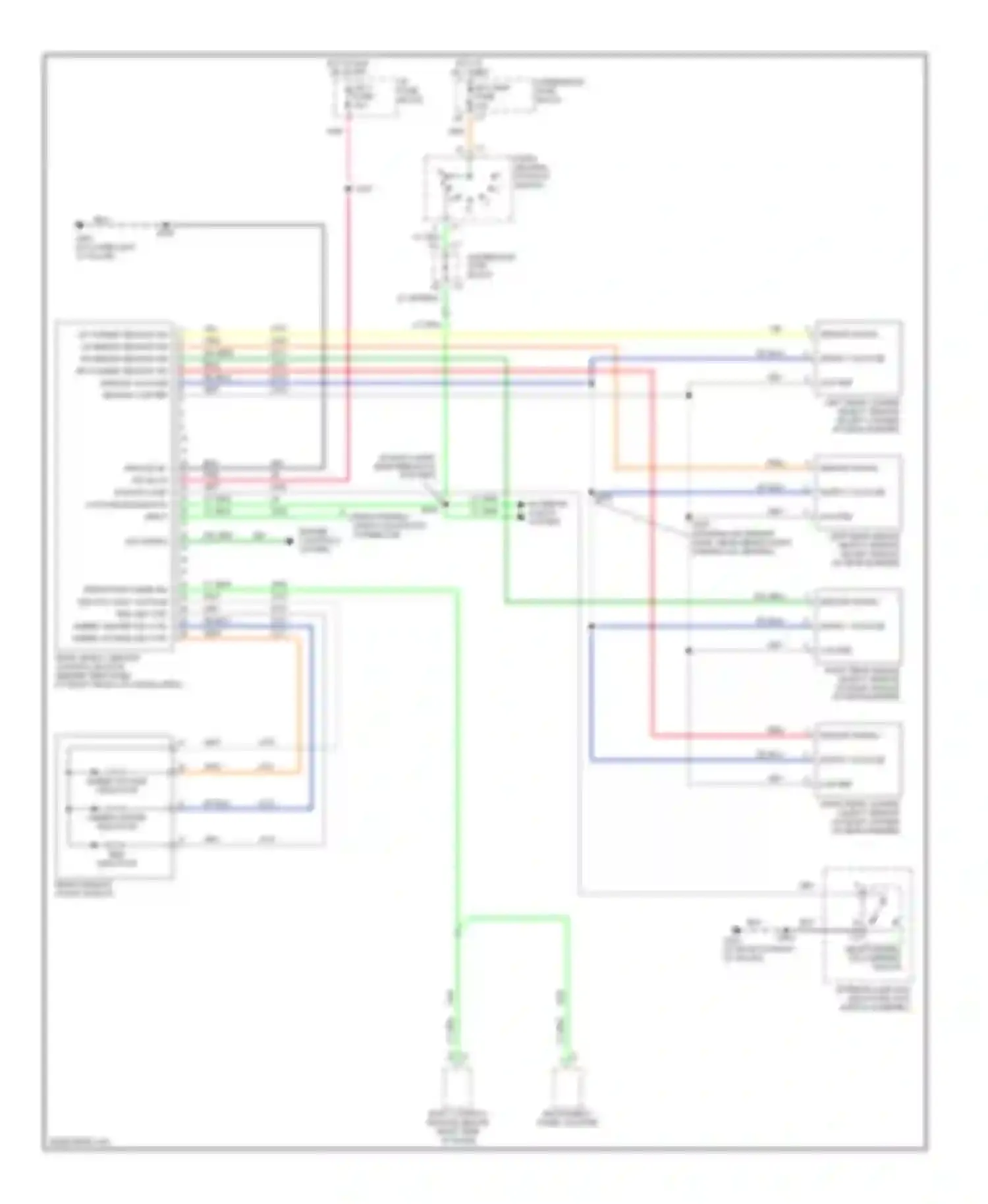 Montana Pontiac I (1997-2005): Parking assistant circuit