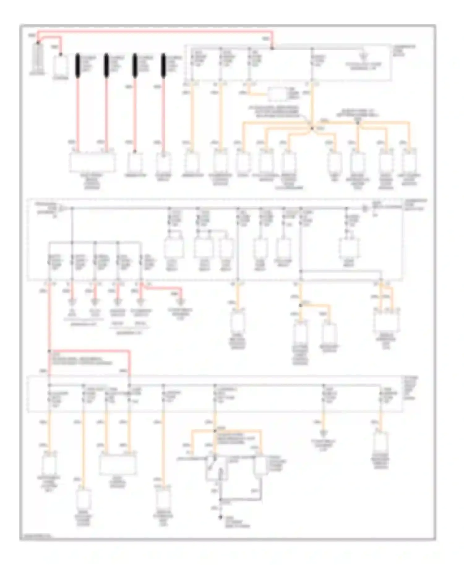 Montana Pontiac I (1997-2005): Power distribution circuit (1 of 4)