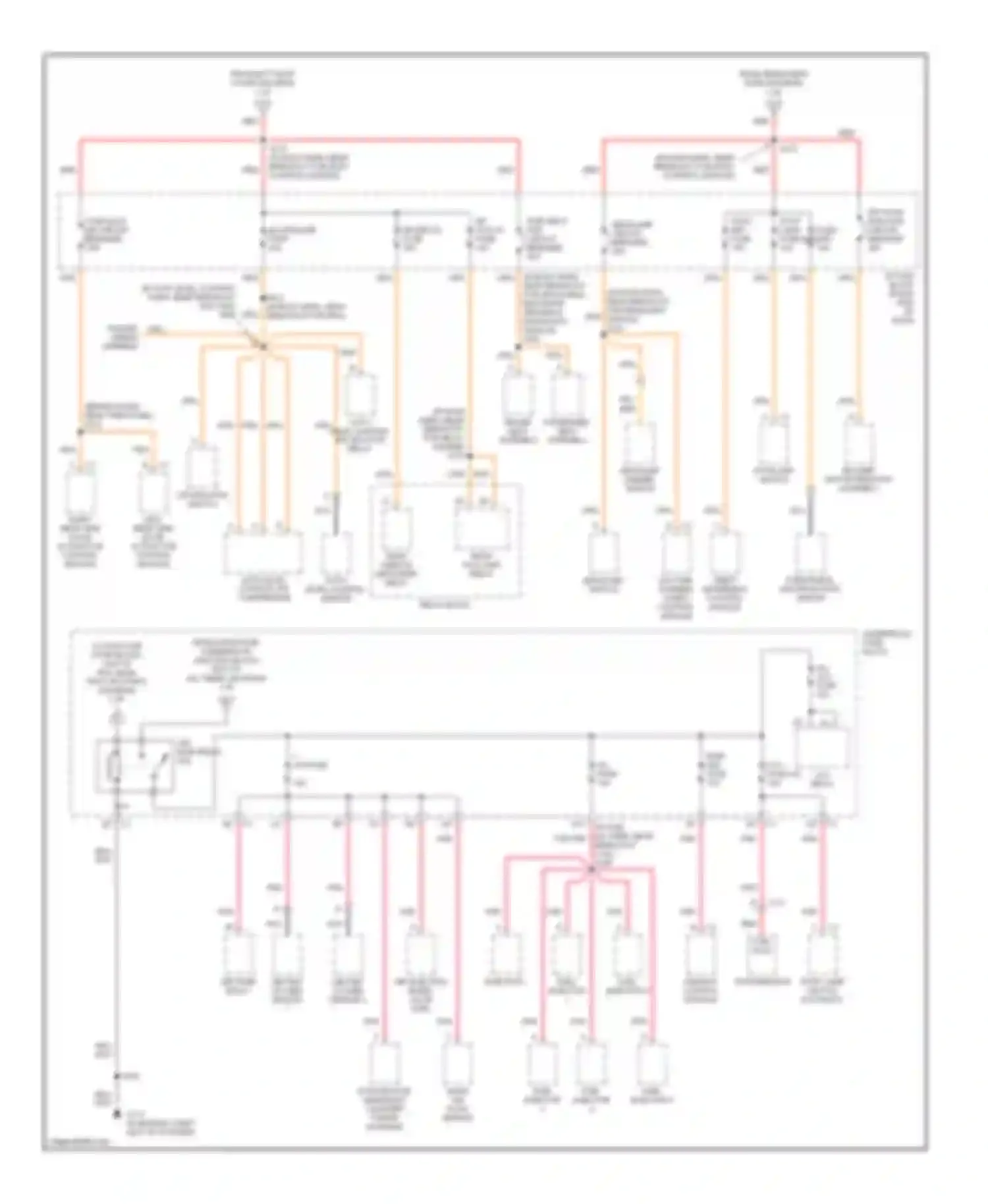 Montana Pontiac I (1997-2005): Power distribution circuit (2 of 4)