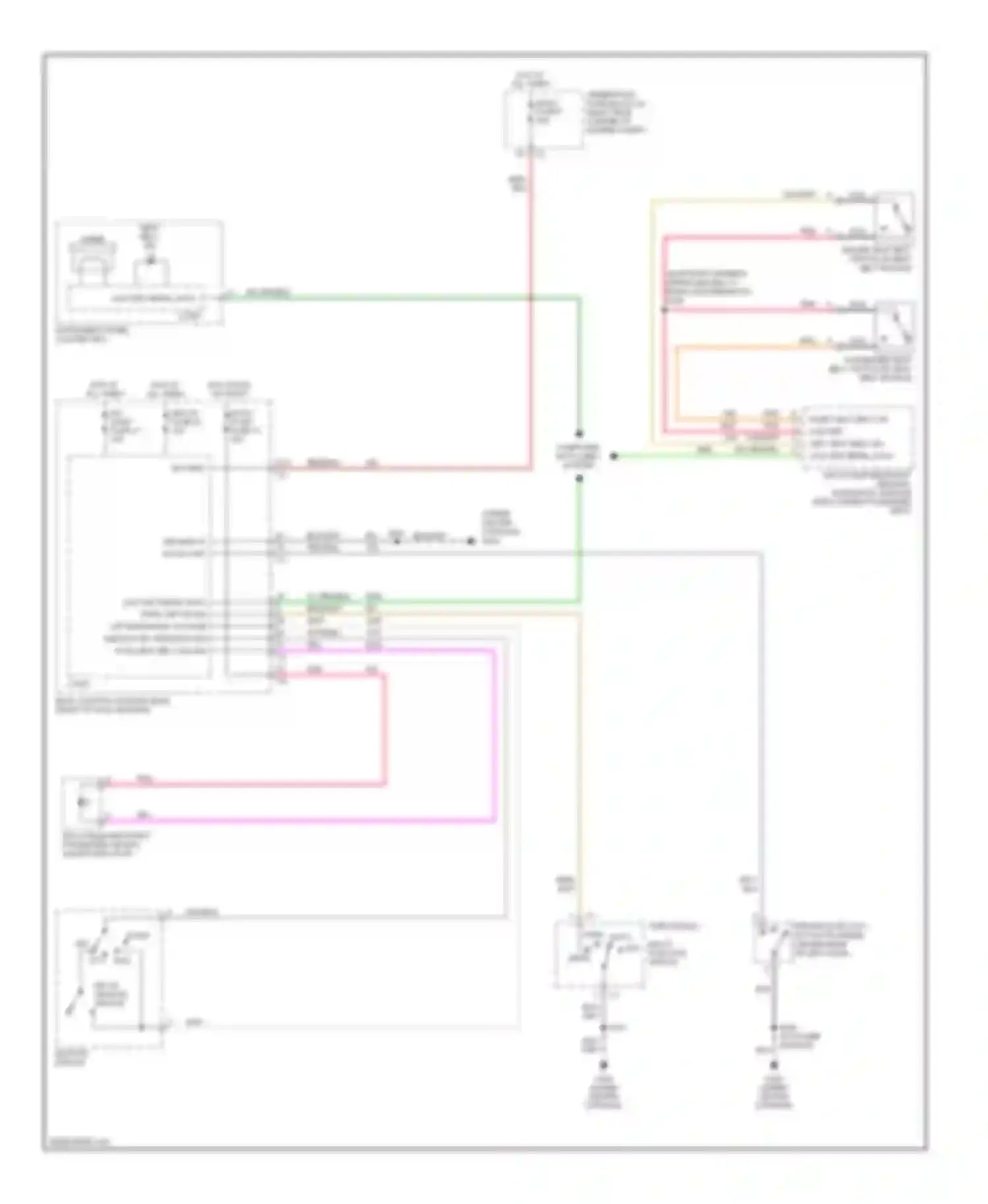 Solstice Pontiac I (2005-2009): Warning systems circuit