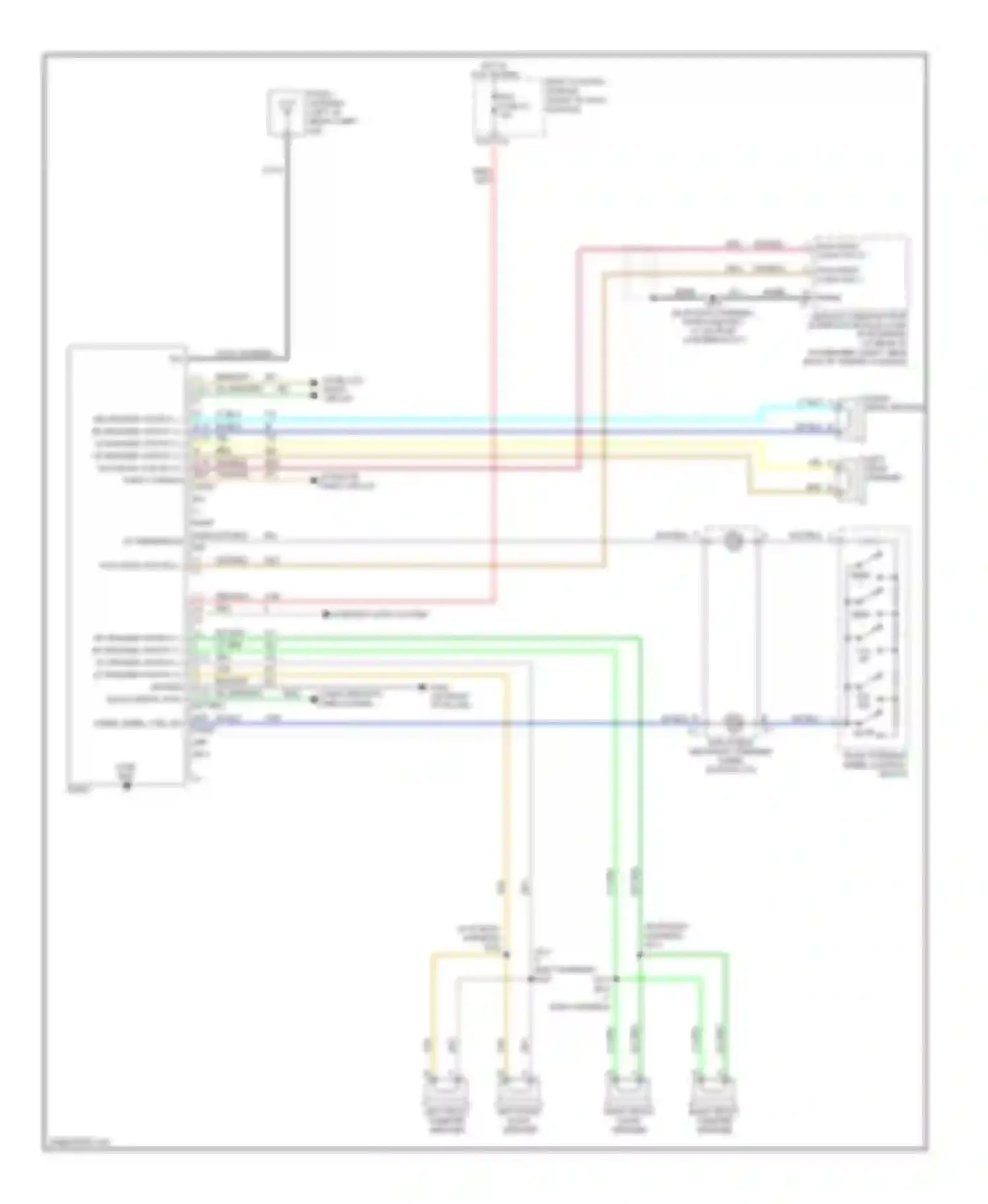 Wiring diagram right front door speaker for Pontiac Solstice I (2005-2009) (2 of 2)