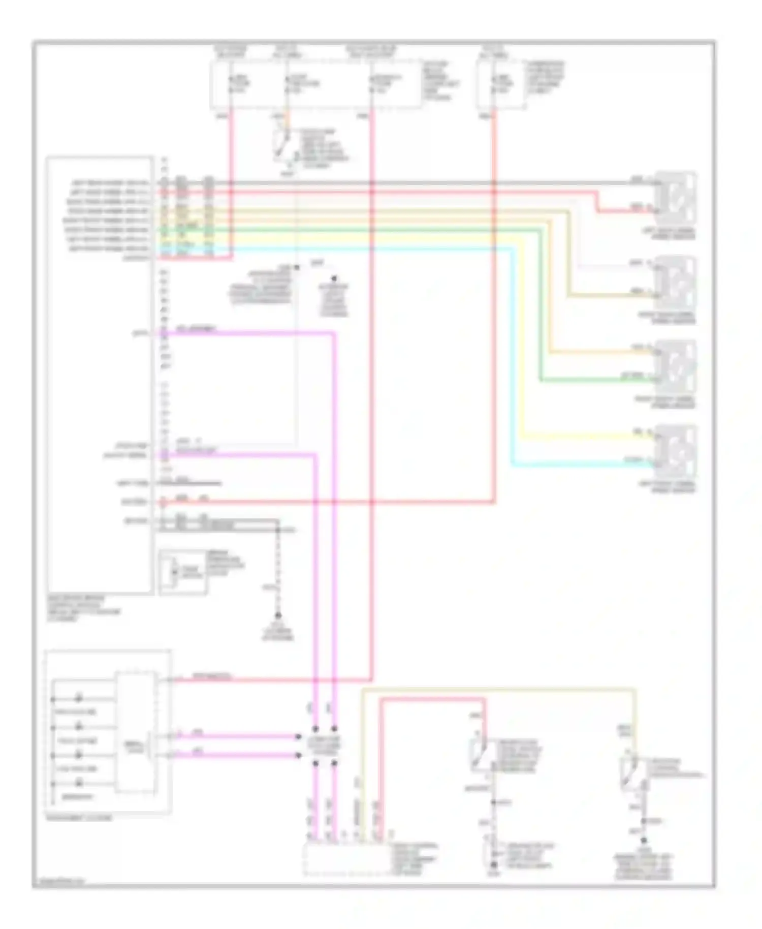 Sunfire Pontiac I (1995-2005): Anti-lock brakes circuit