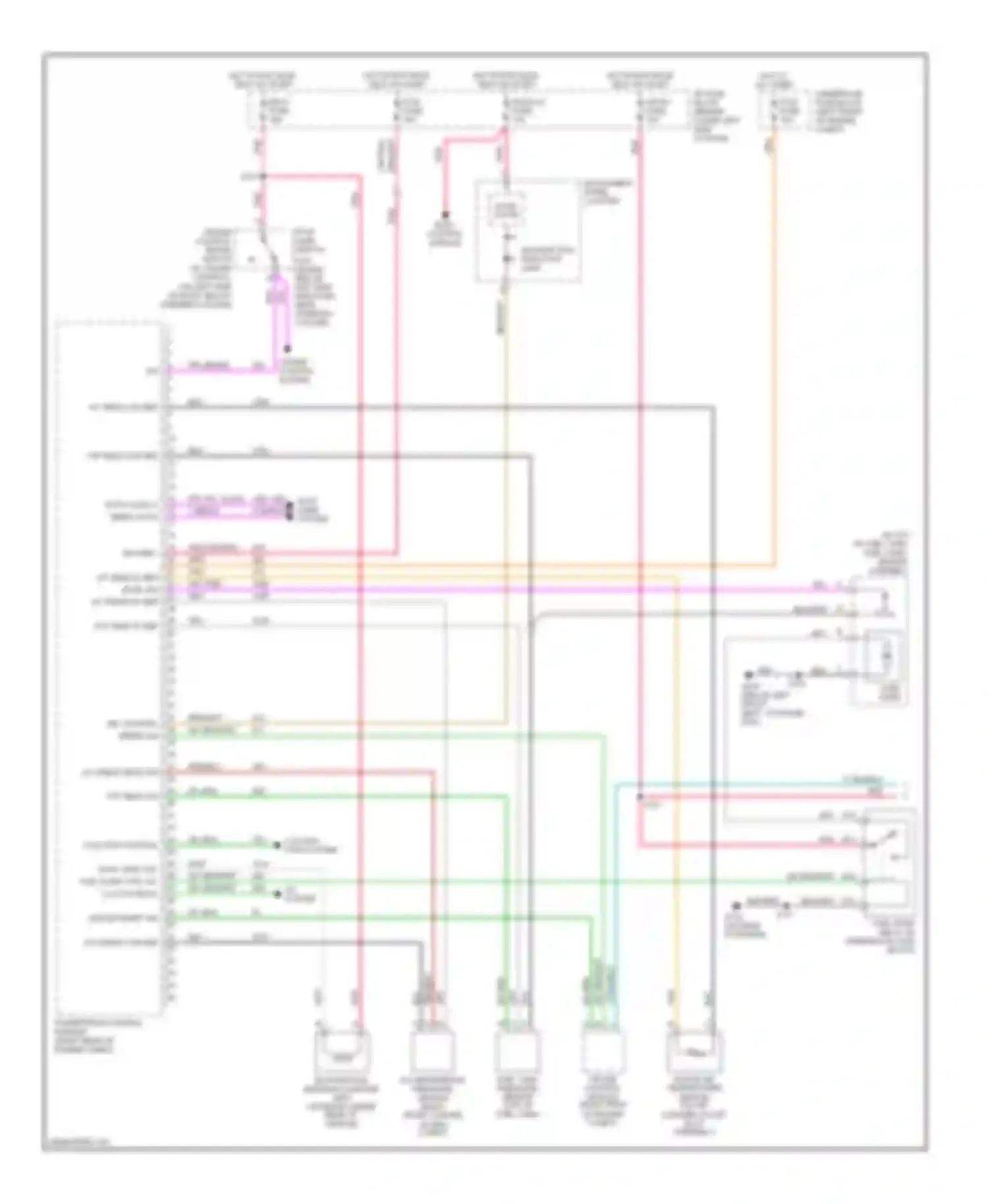 Wiring diagram a/c system for Pontiac Sunfire I (1995-2005) (1 of 1)