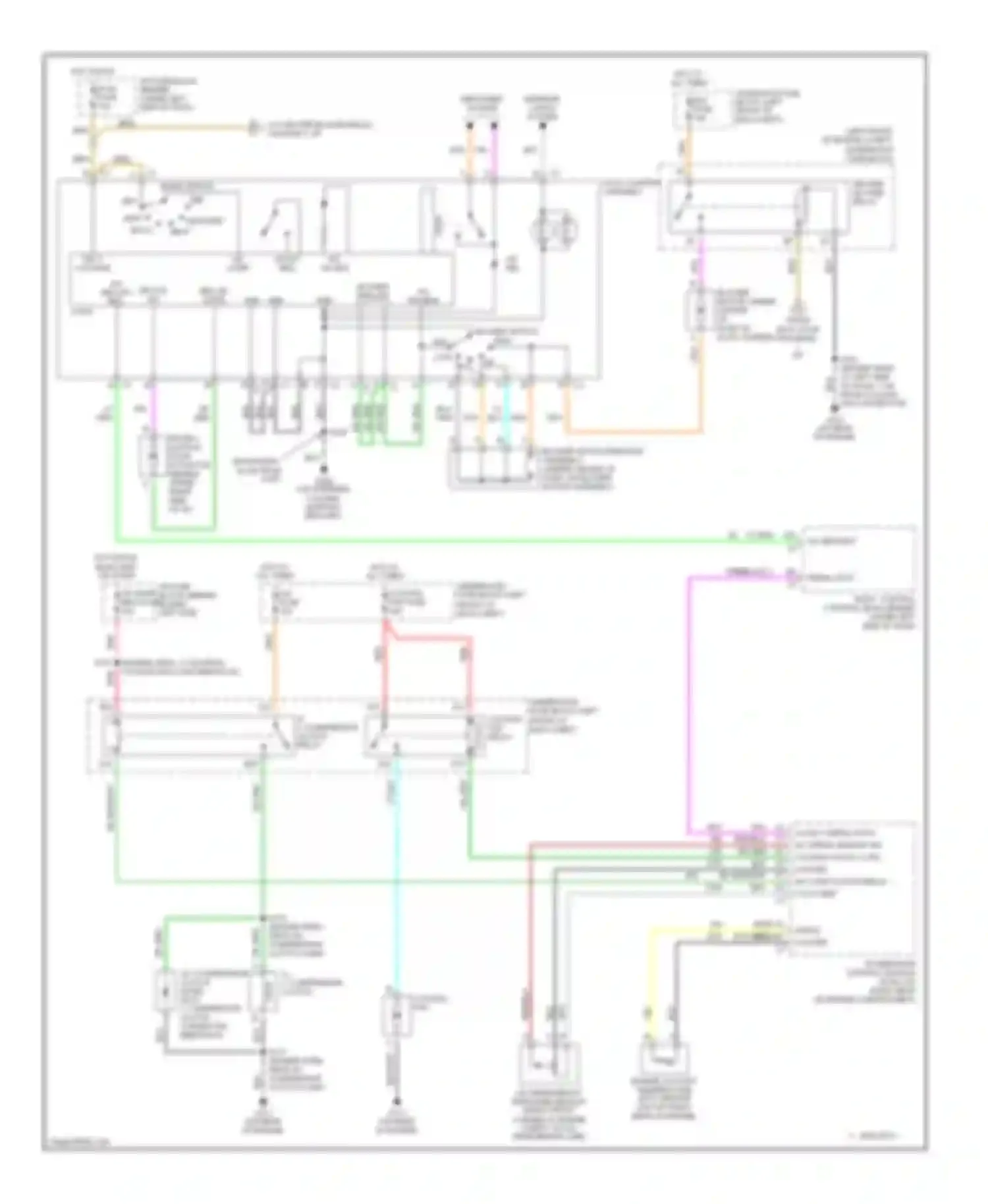 Wiring diagram blower switch high for Pontiac Sunfire I (1995-2005) (1 of 1)