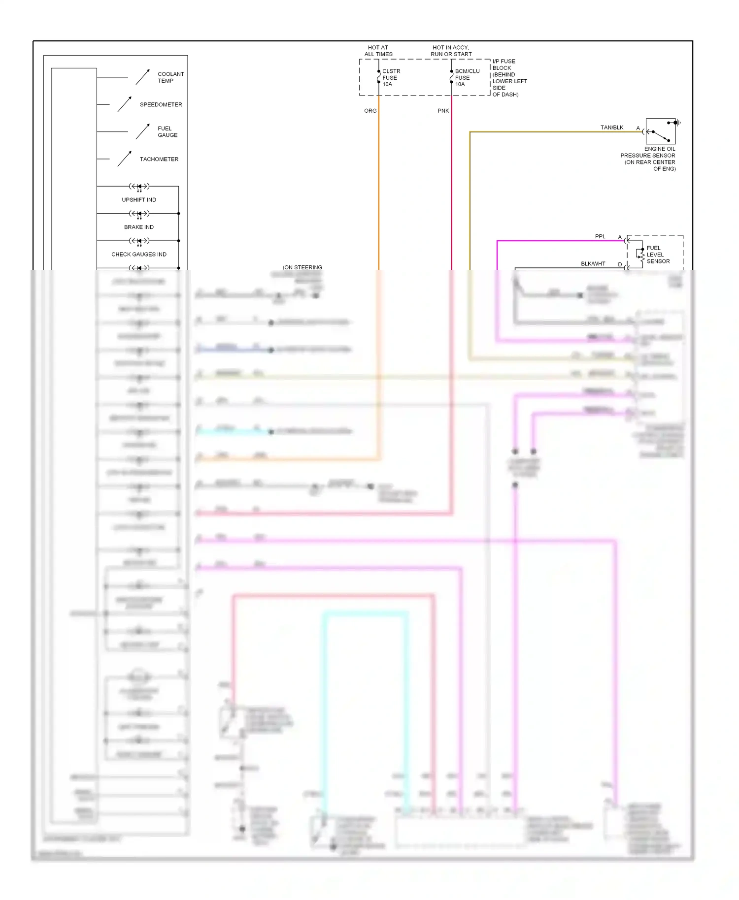 Pontiac Sunfire I (1995-2005) computer data lines system wiring diagram  (6 of 9)