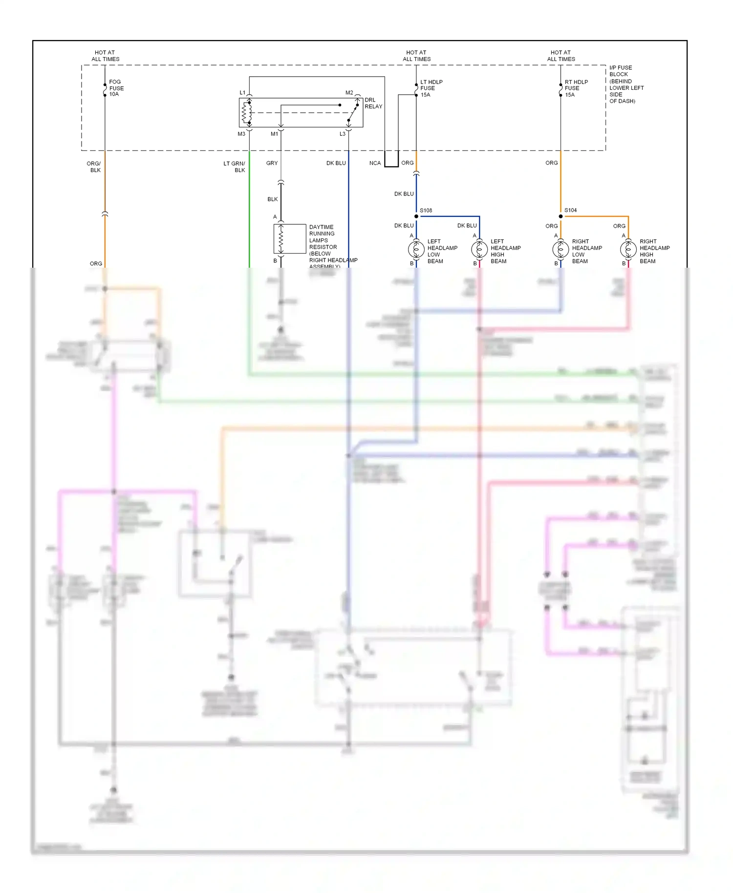 Pontiac Sunfire I (1995-2005) computer data lines system wiring diagram  (5 of 9)