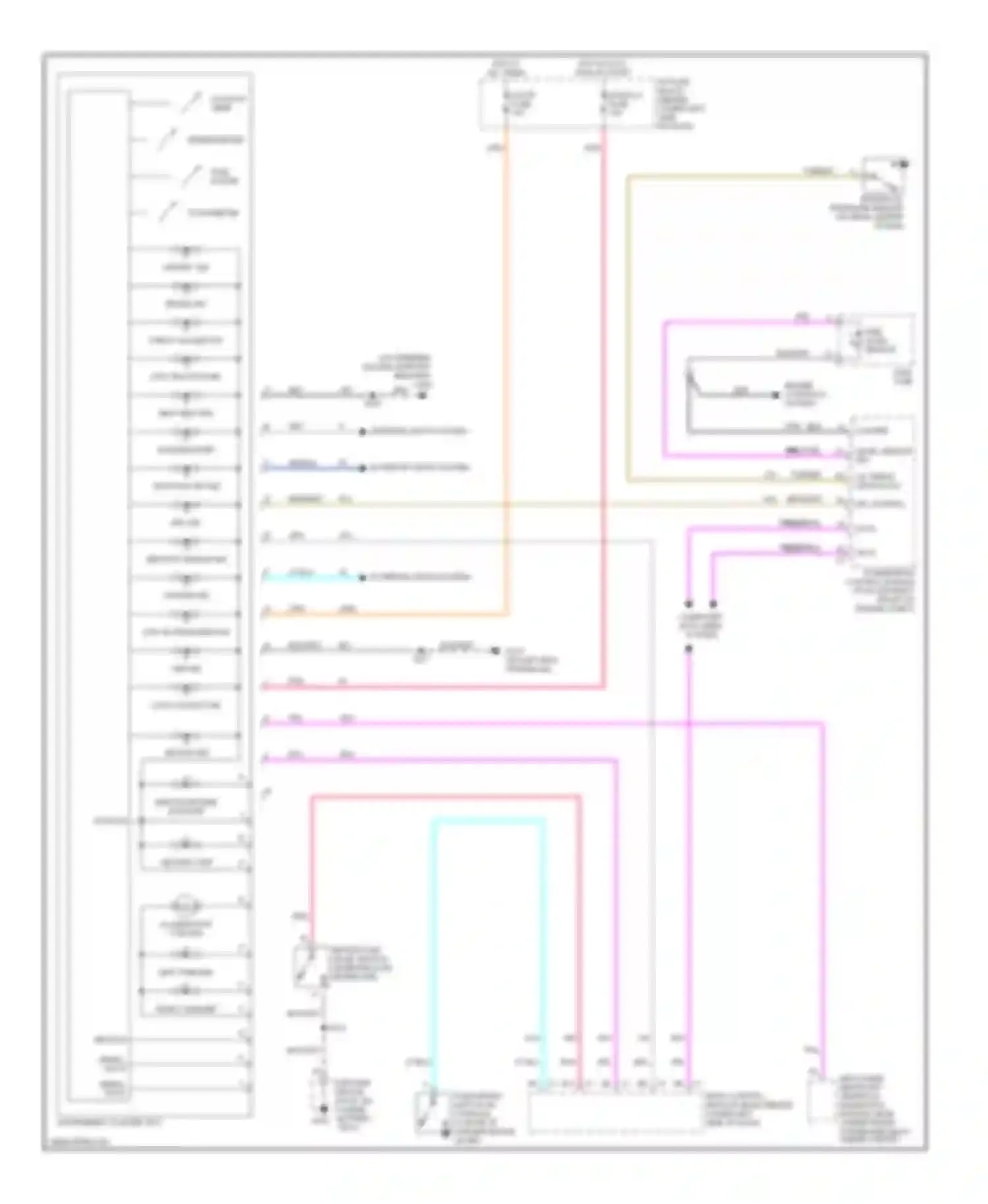 Wiring diagram fuel tank for Pontiac Sunfire I (1995-2005) (1 of 1)