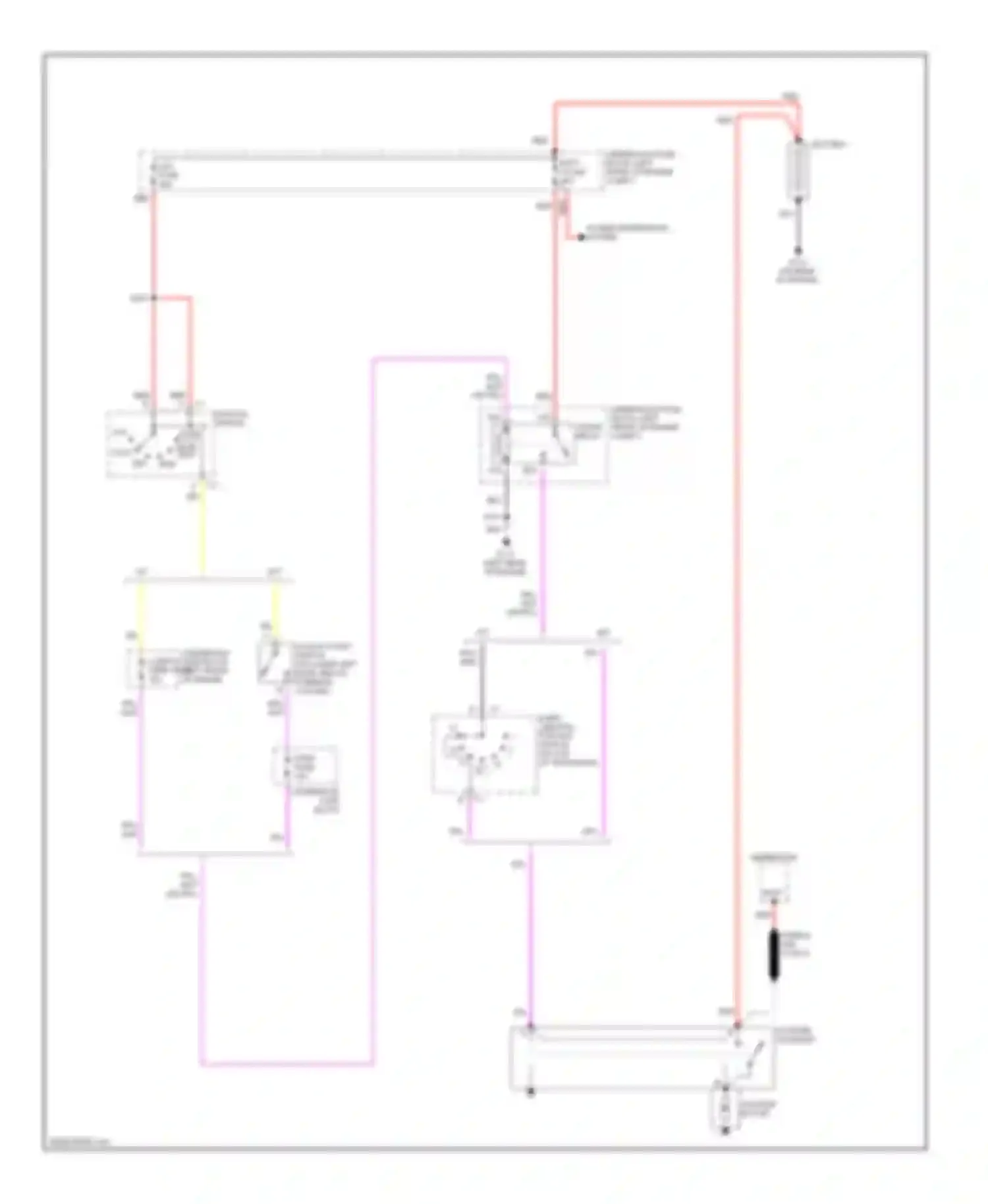 Wiring diagram ignition switch for Pontiac Sunfire I (1995-2005) (4 of 5)