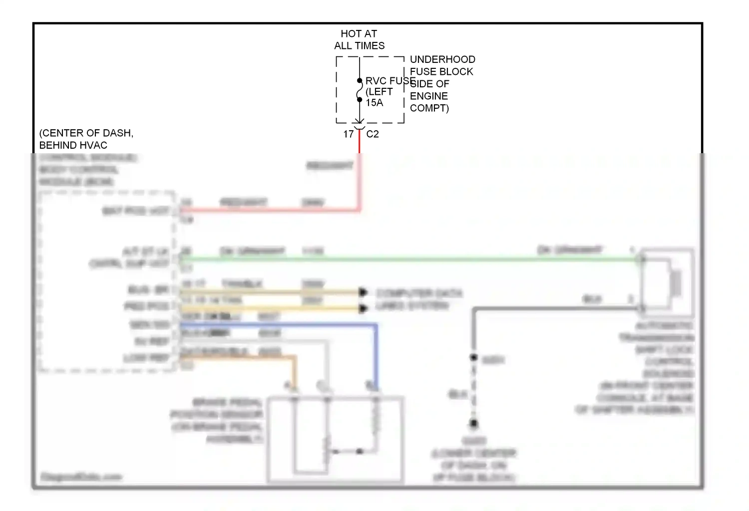 Wiring diagram low ref for Pontiac Torrent I (2005-2009) (9 of 10)