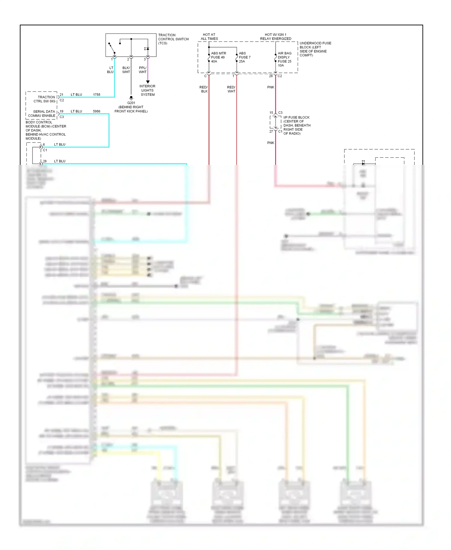 Wiring diagram low ref for Pontiac Torrent I (2005-2009) (1 of 10)