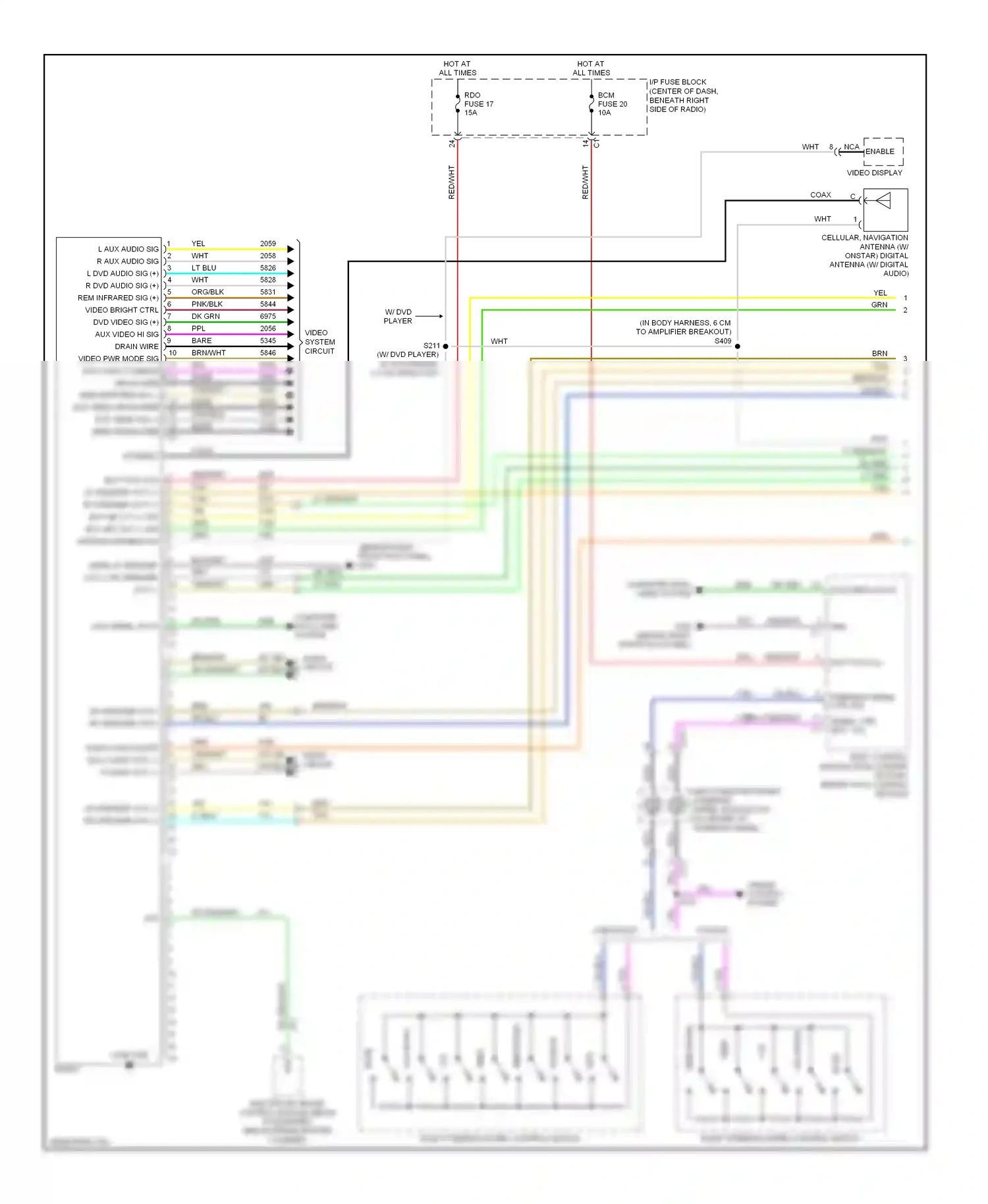 Wiring diagram low serial data for Pontiac Torrent I (2005-2009) (4 of 4)