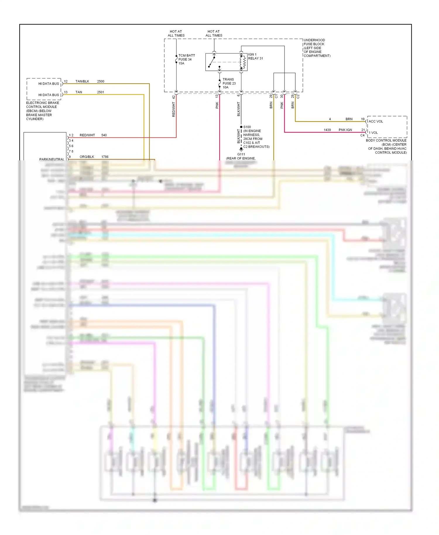 Wiring diagram temperature sensor for Pontiac Torrent I (2005-2009) (1 of 1)