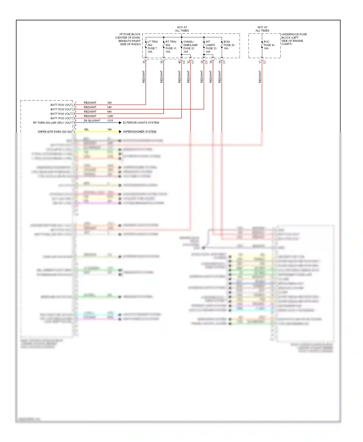 Wiring diagram transmissions system for Pontiac Torrent I (2005-2009) (1 of 2)