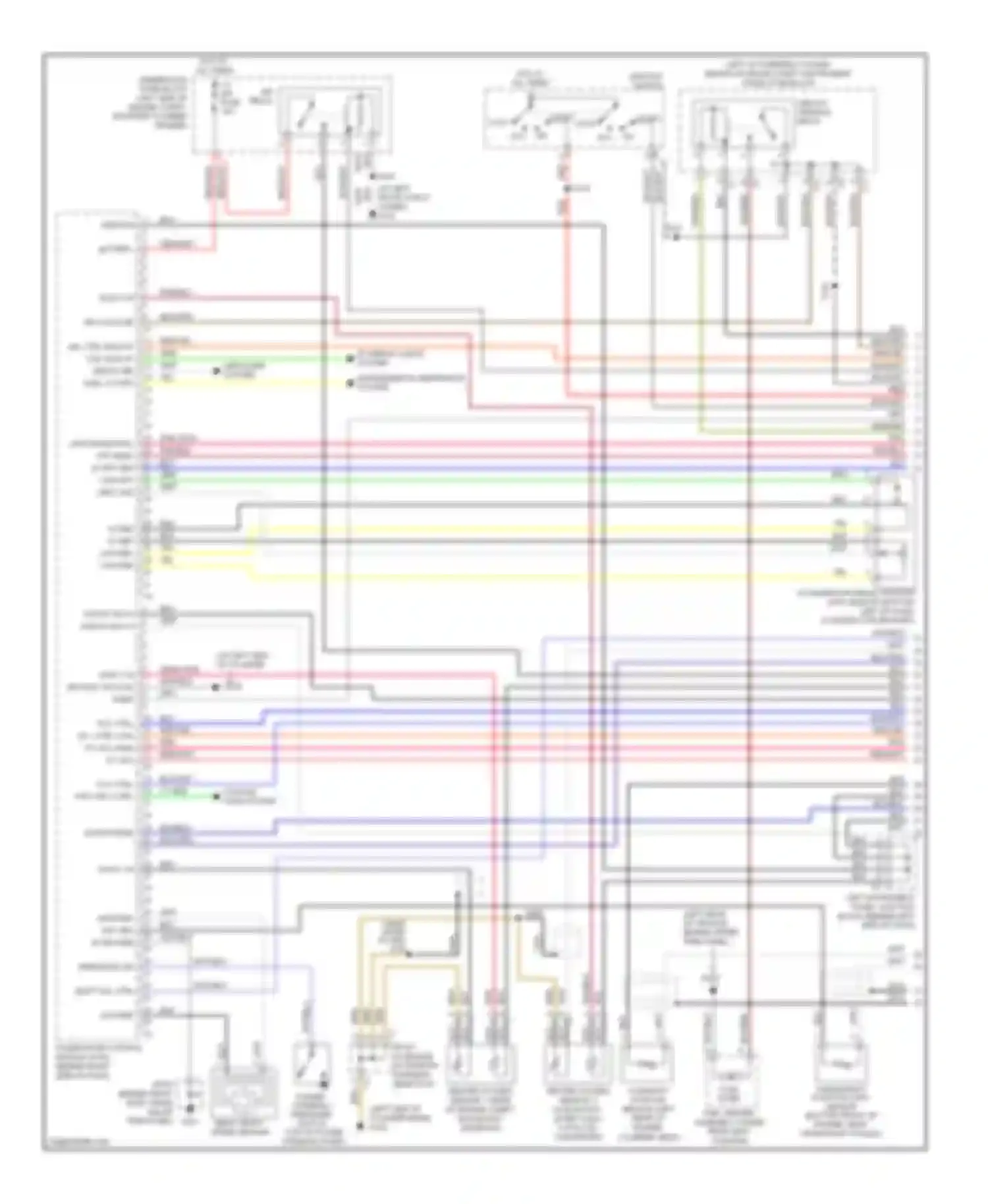 Vibe Pontiac I facelift (2002-2008): Wiring diagram engine performance 1.8l vin 8, awd (1 of 3)