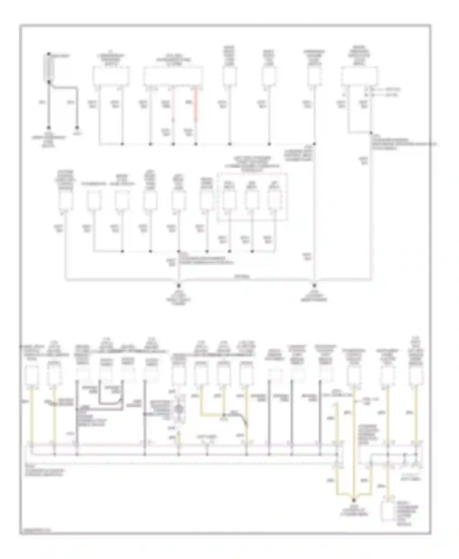 Vibe Pontiac I facelift (2002-2008): Ground distribution circuit (1 of 4)