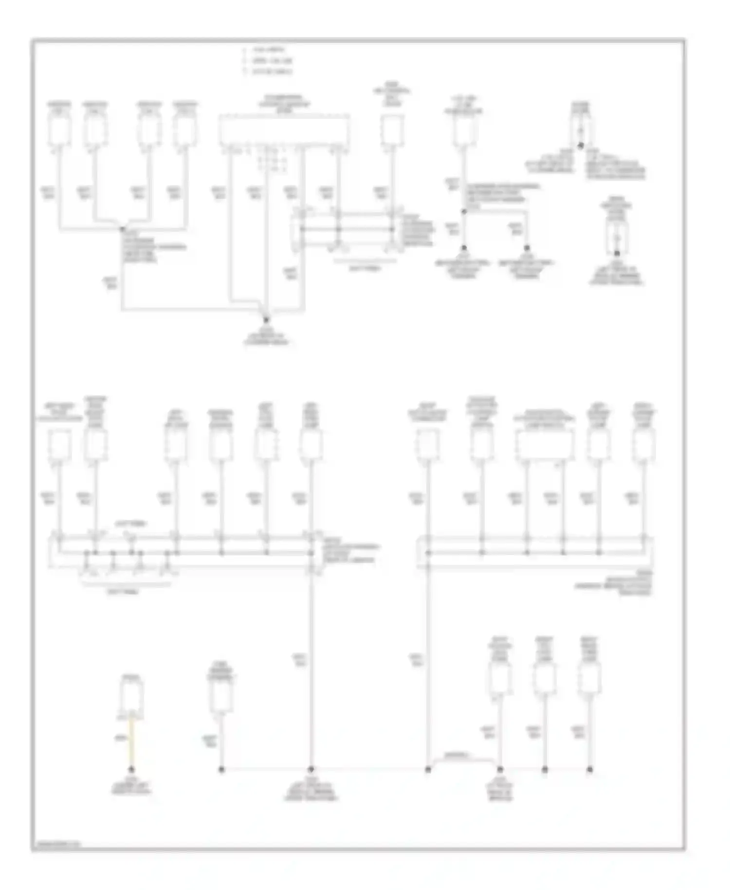 Vibe Pontiac I facelift (2002-2008): Ground distribution circuit (2 of 4)