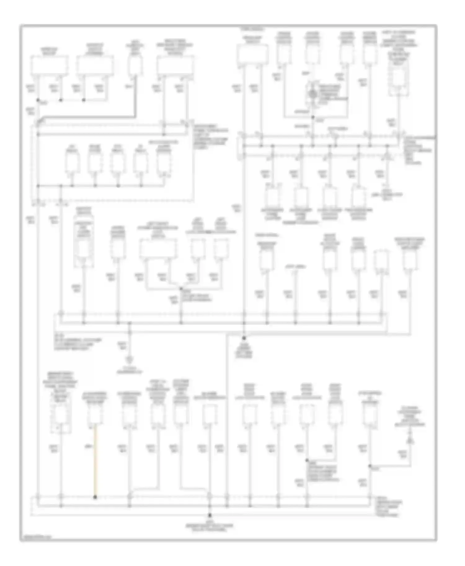 Vibe Pontiac I facelift (2002-2008): Ground distribution circuit (3 of 4)