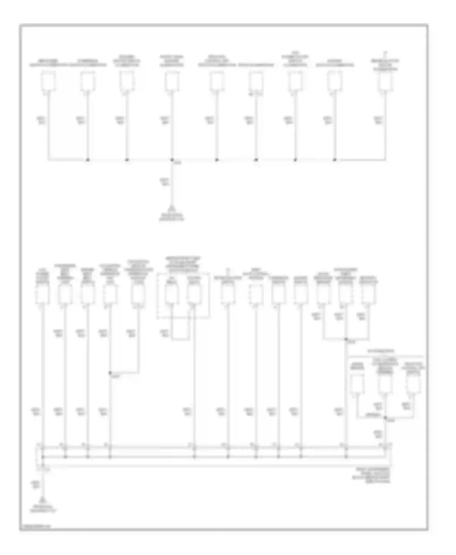 Vibe Pontiac I facelift (2002-2008): Ground distribution circuit (4 of 4)