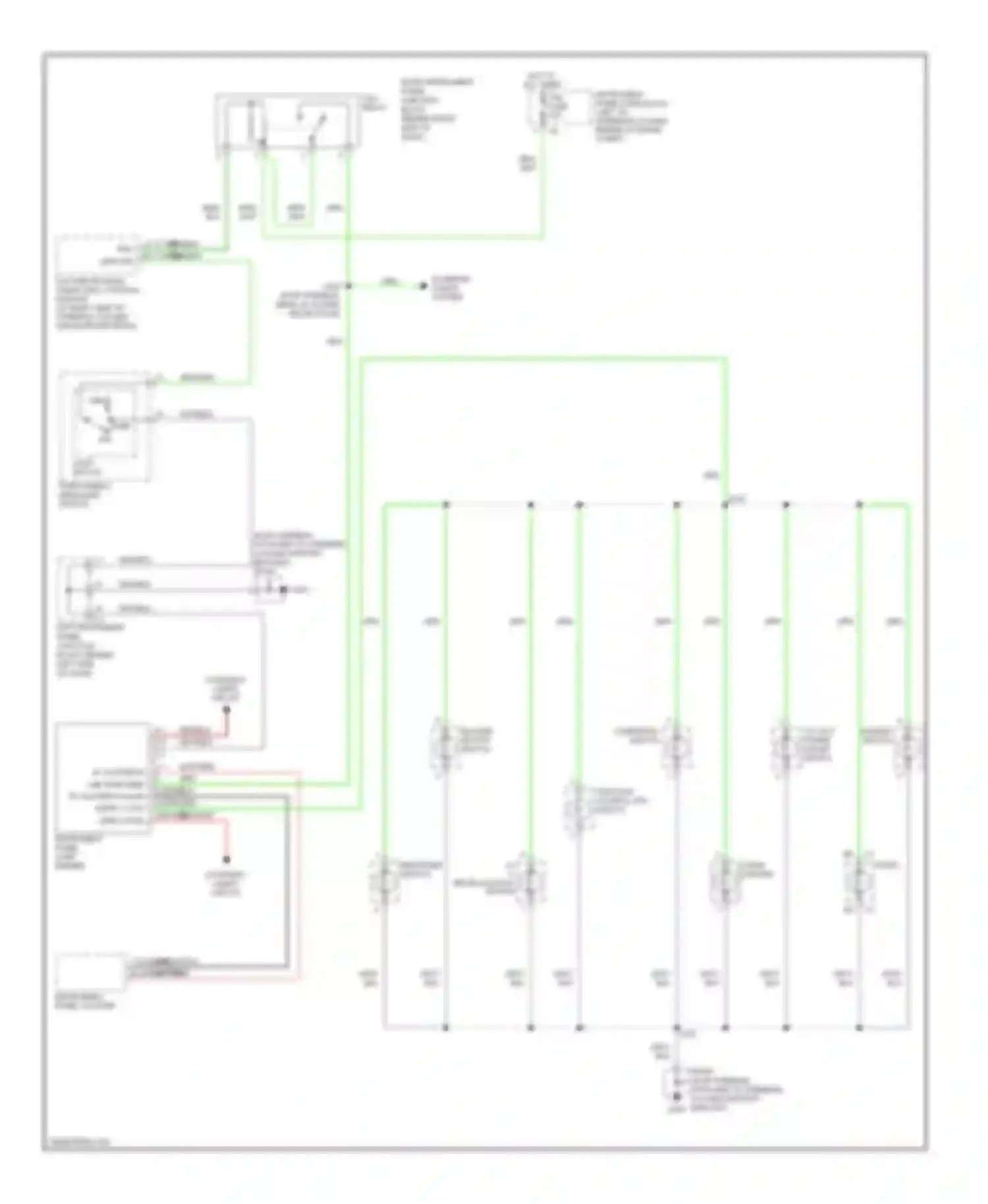 Vibe Pontiac I facelift (2002-2008): Instrument illumination circuit