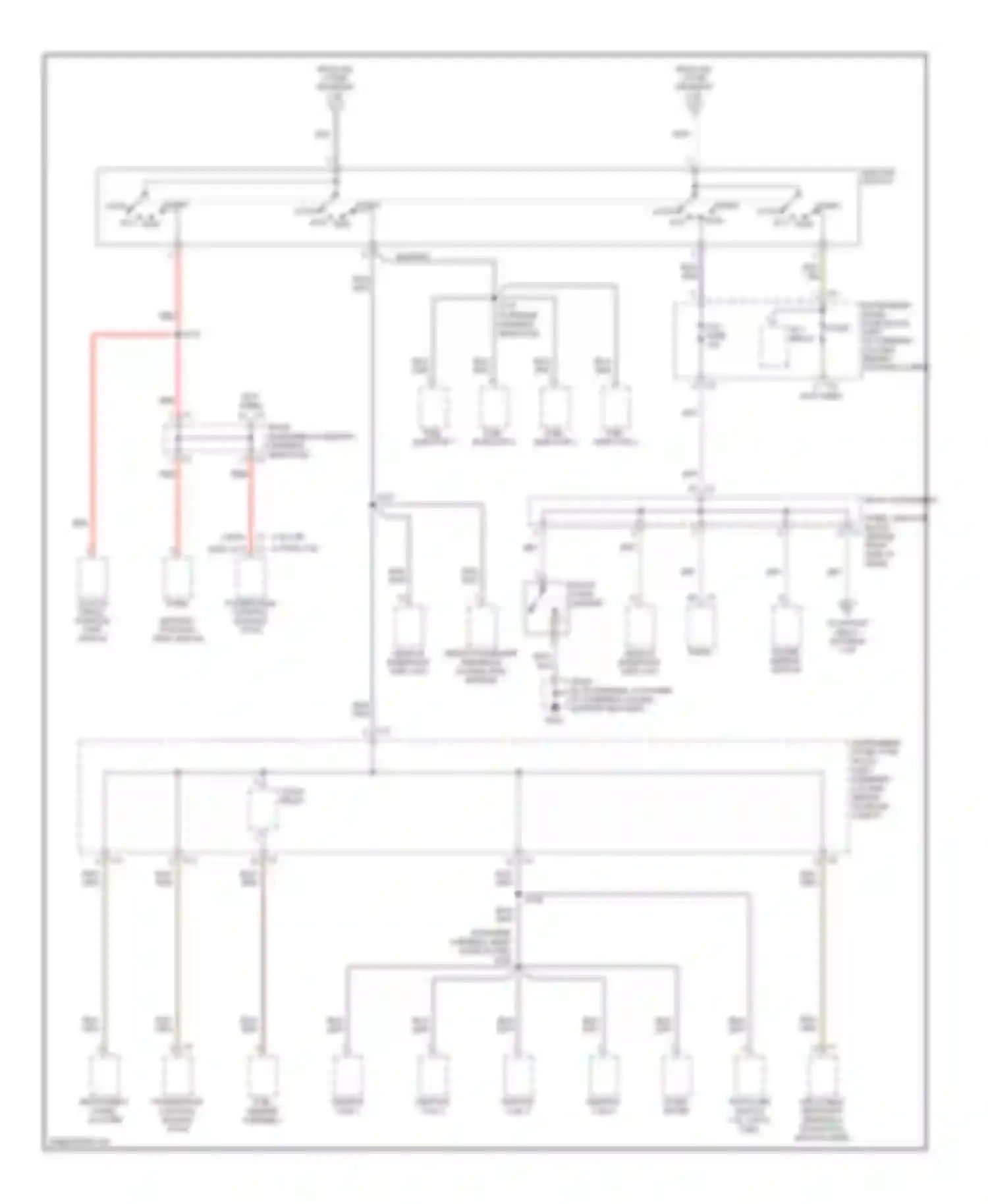 Vibe Pontiac I facelift (2002-2008): Power distribution circuit (4 of 4)
