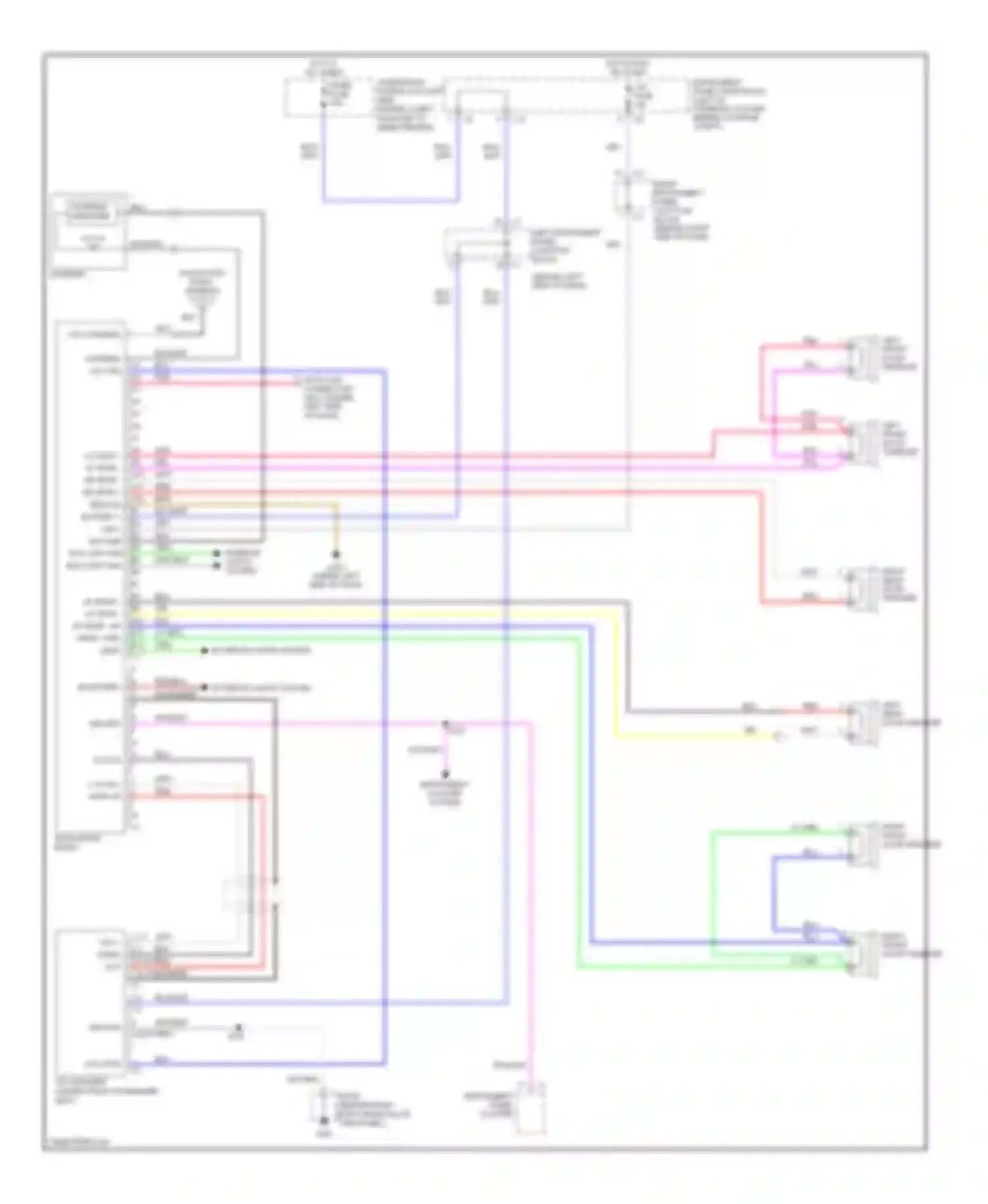 Vibe Pontiac I facelift (2002-2008): Radio circuit, with navigation