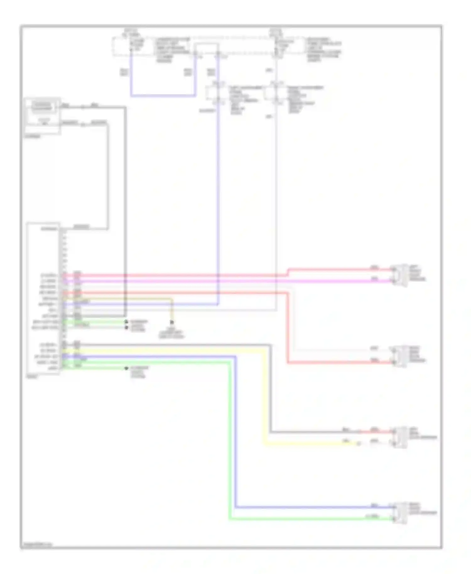 Vibe Pontiac I facelift (2002-2008): Radio circuit, without amplifier