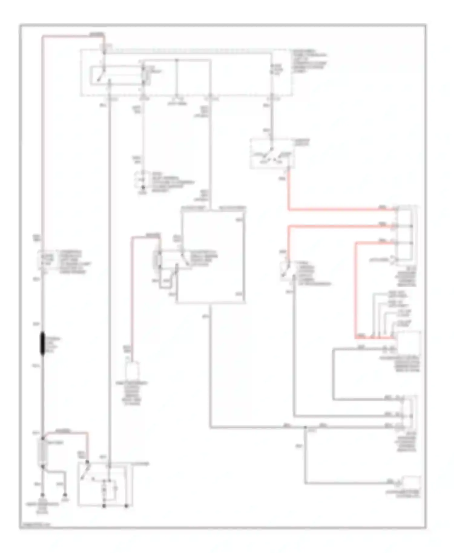 Vibe Pontiac I facelift (2002-2008): Starting circuit, a/t