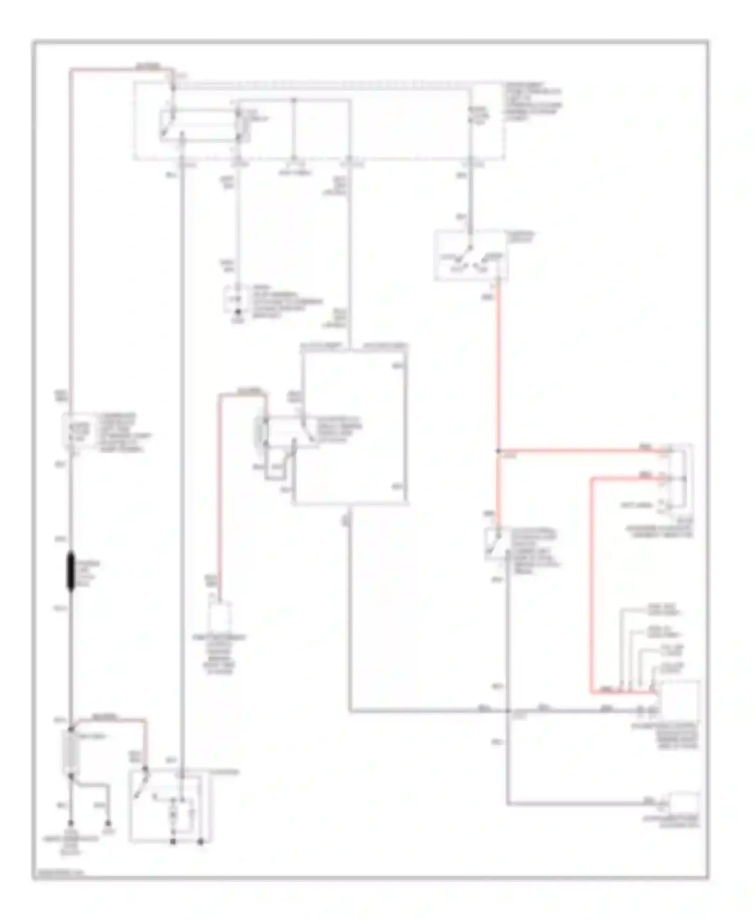 Vibe Pontiac I facelift (2002-2008): Starting circuit, m/t