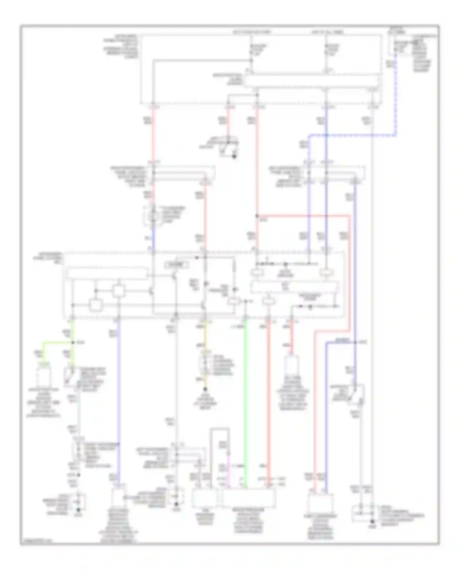 Vibe Pontiac I facelift (2002-2008): Warning systems circuit