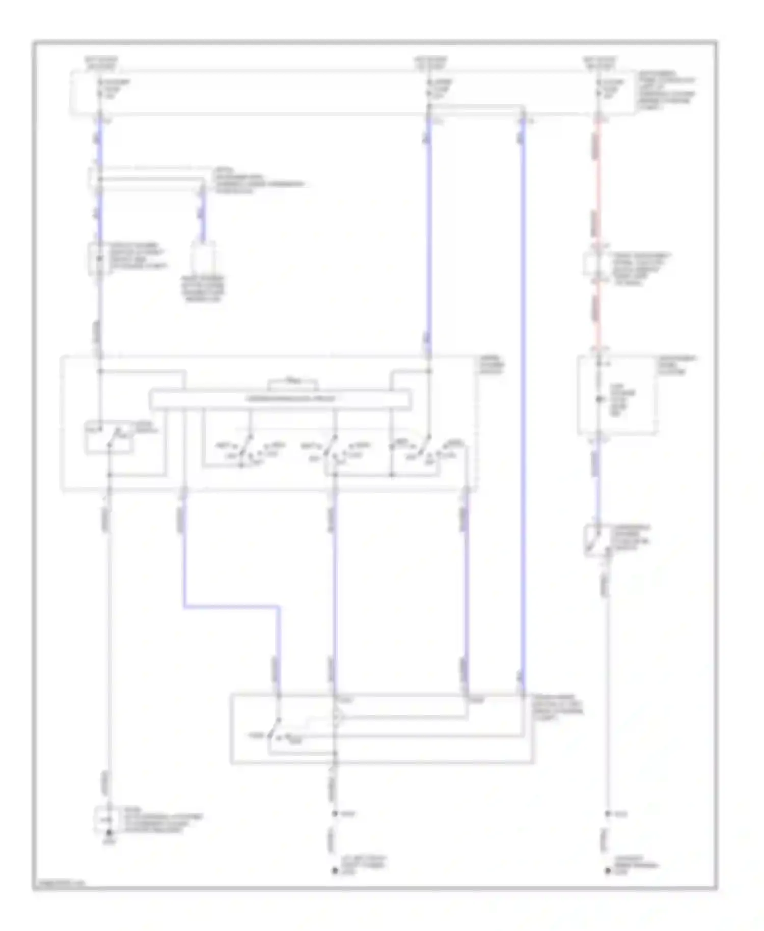 Vibe Pontiac I facelift (2002-2008): Front wiper/washer circuit
