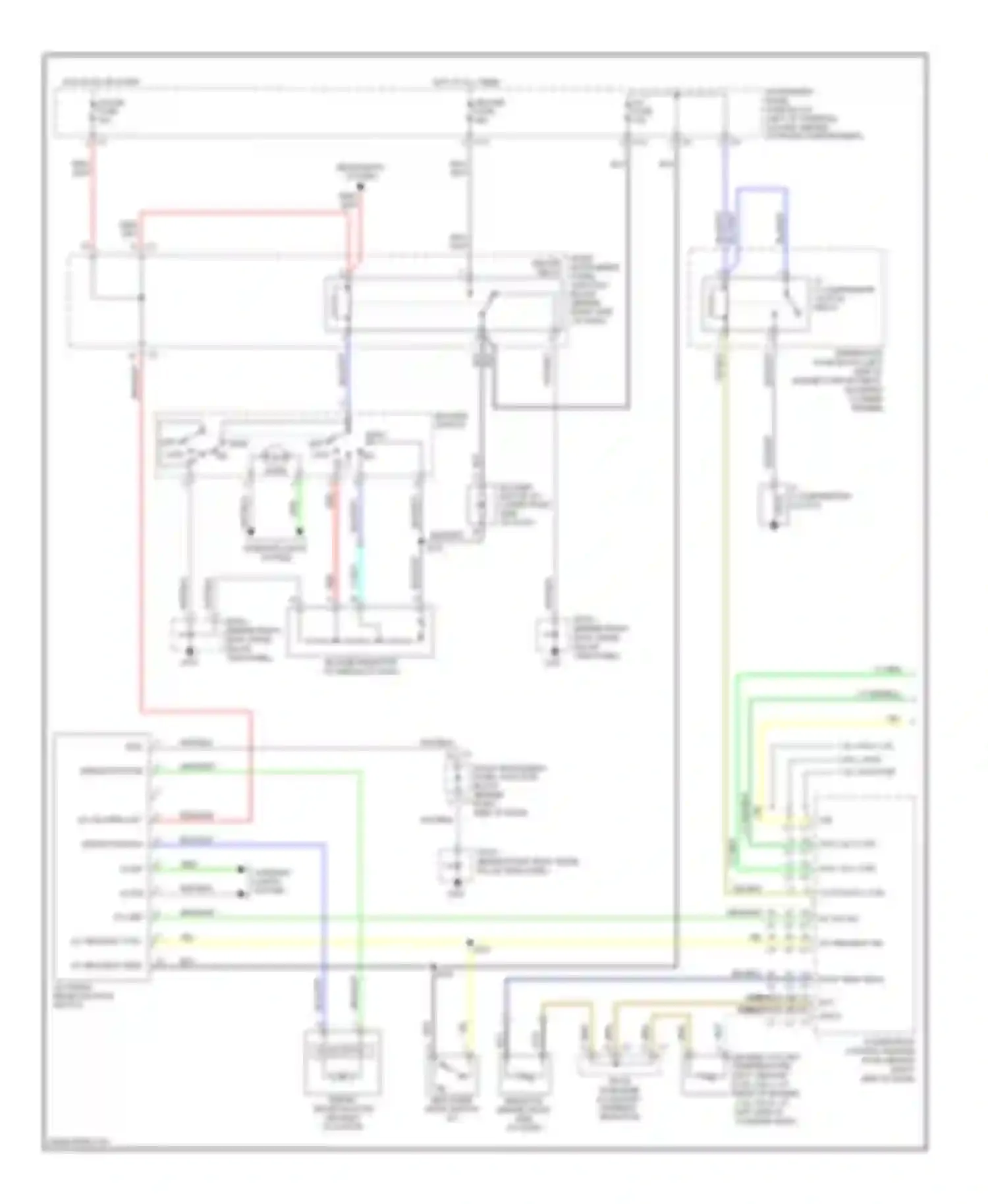 Wiring diagram a/c compressor clutch relay for Pontiac Vibe I facelift (2002-2008) (2 of 2)