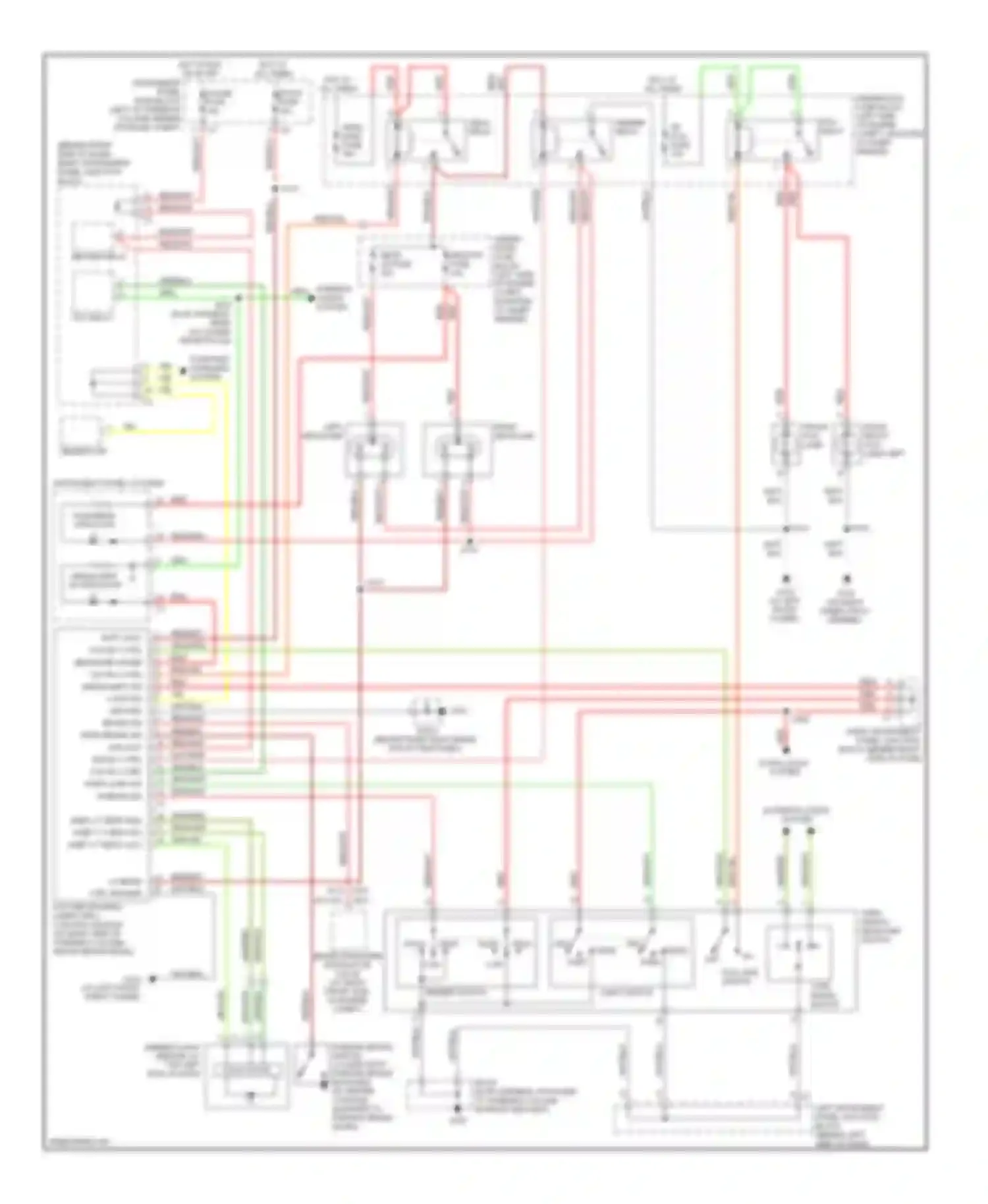 Wiring diagram dimmer switch for Pontiac Vibe I facelift (2002-2008) (1 of 1)