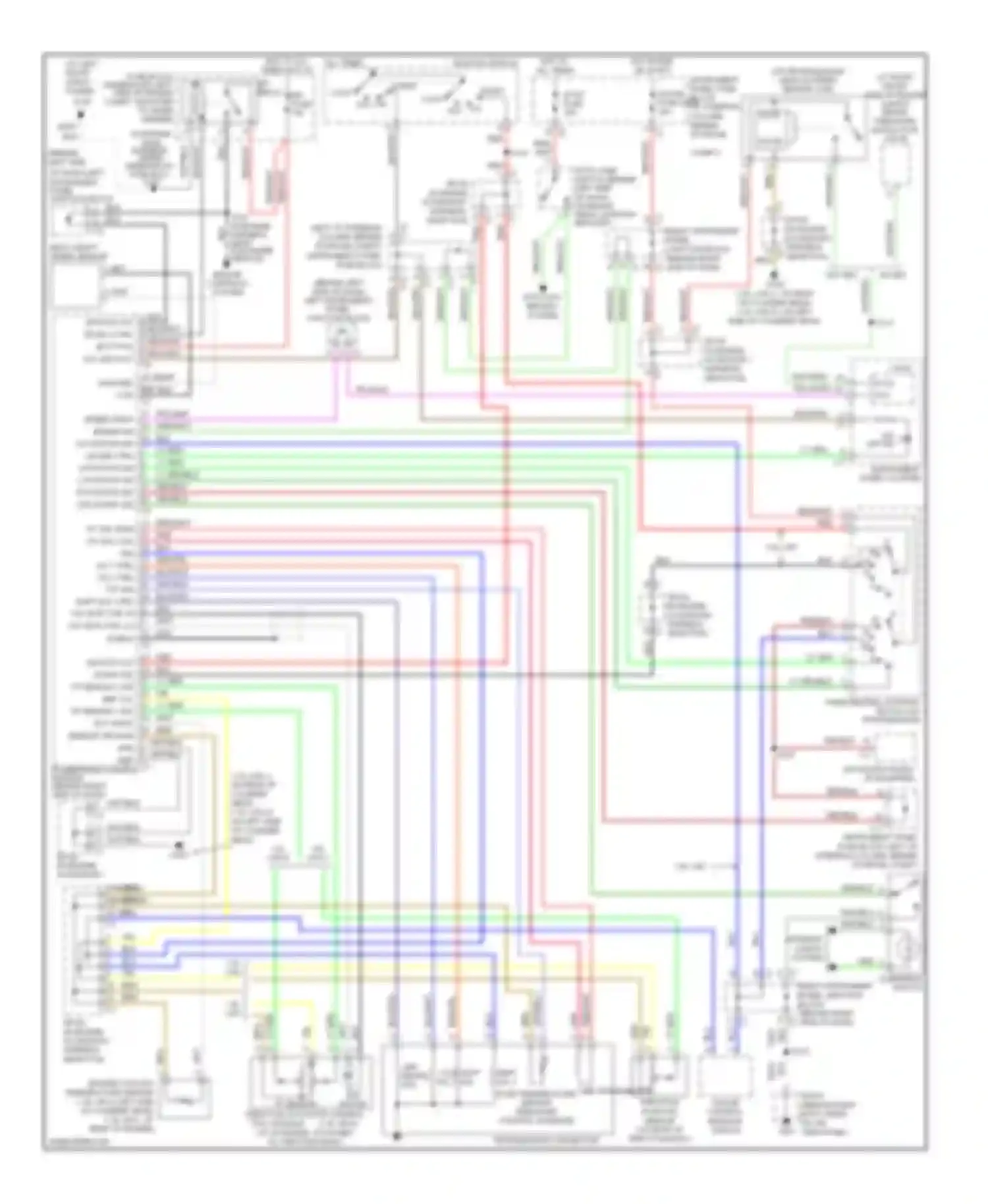 Wiring diagram gauge fuse (left of steering column, behind storage for Pontiac Vibe I facelift (2002-2008) (1 of 2)