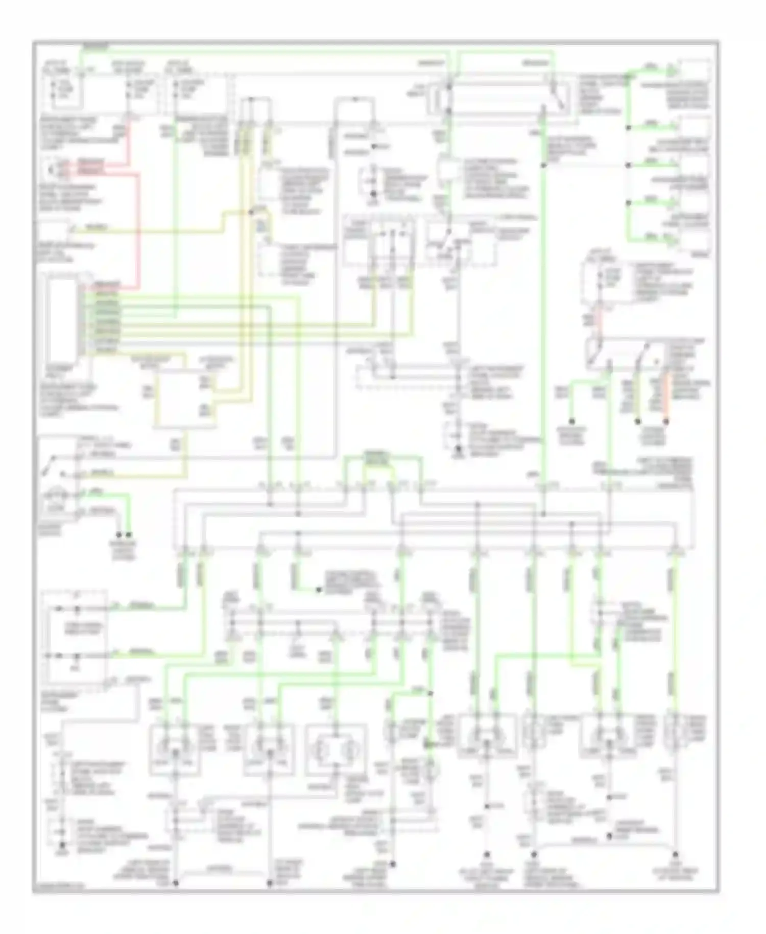 Wiring diagram grn/org for Pontiac Vibe I facelift (2002-2008) (4 of 6)
