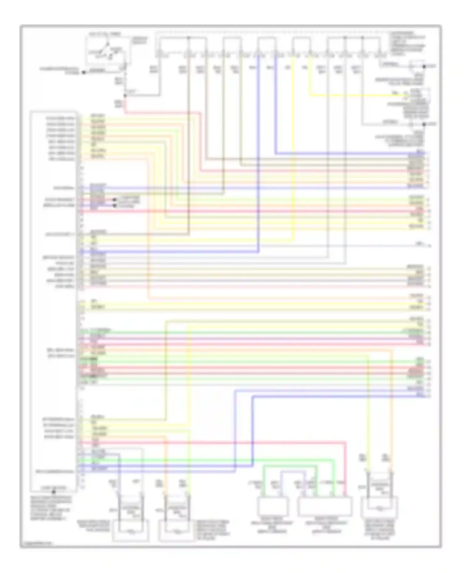 Wiring diagram power distribution system for Pontiac Vibe I facelift (2002-2008) (1 of 1)