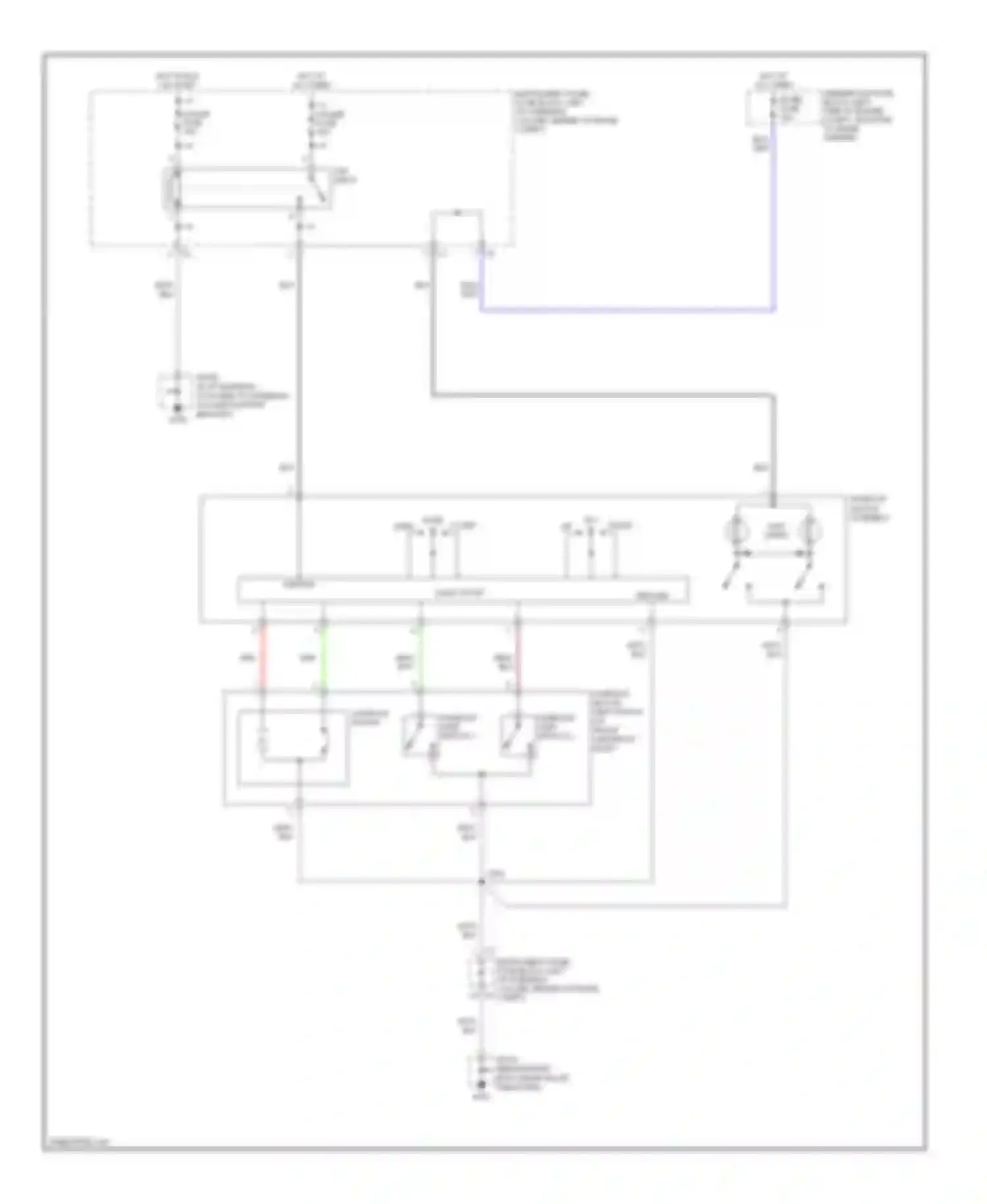 Wiring diagram red for Pontiac Vibe I facelift (2002-2008) (32 of 45)