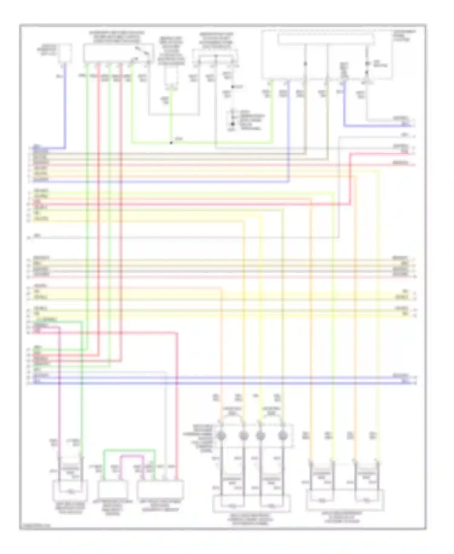 Wiring diagram seat belt ind ctrl for Pontiac Vibe I facelift (2002-2008) (1 of 1)
