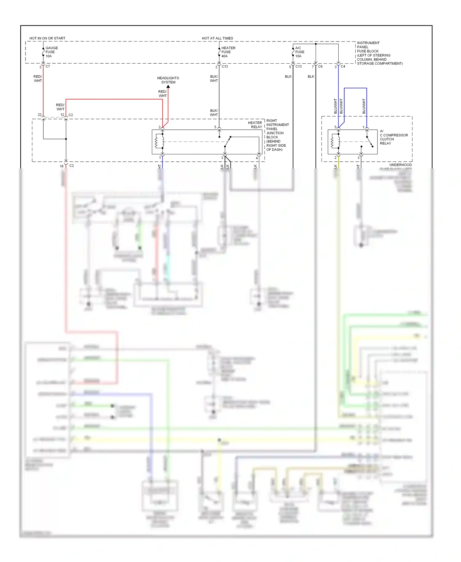Pontiac Vibe I facelift (2002-2008) solid state wiring diagram  (2 of 3)